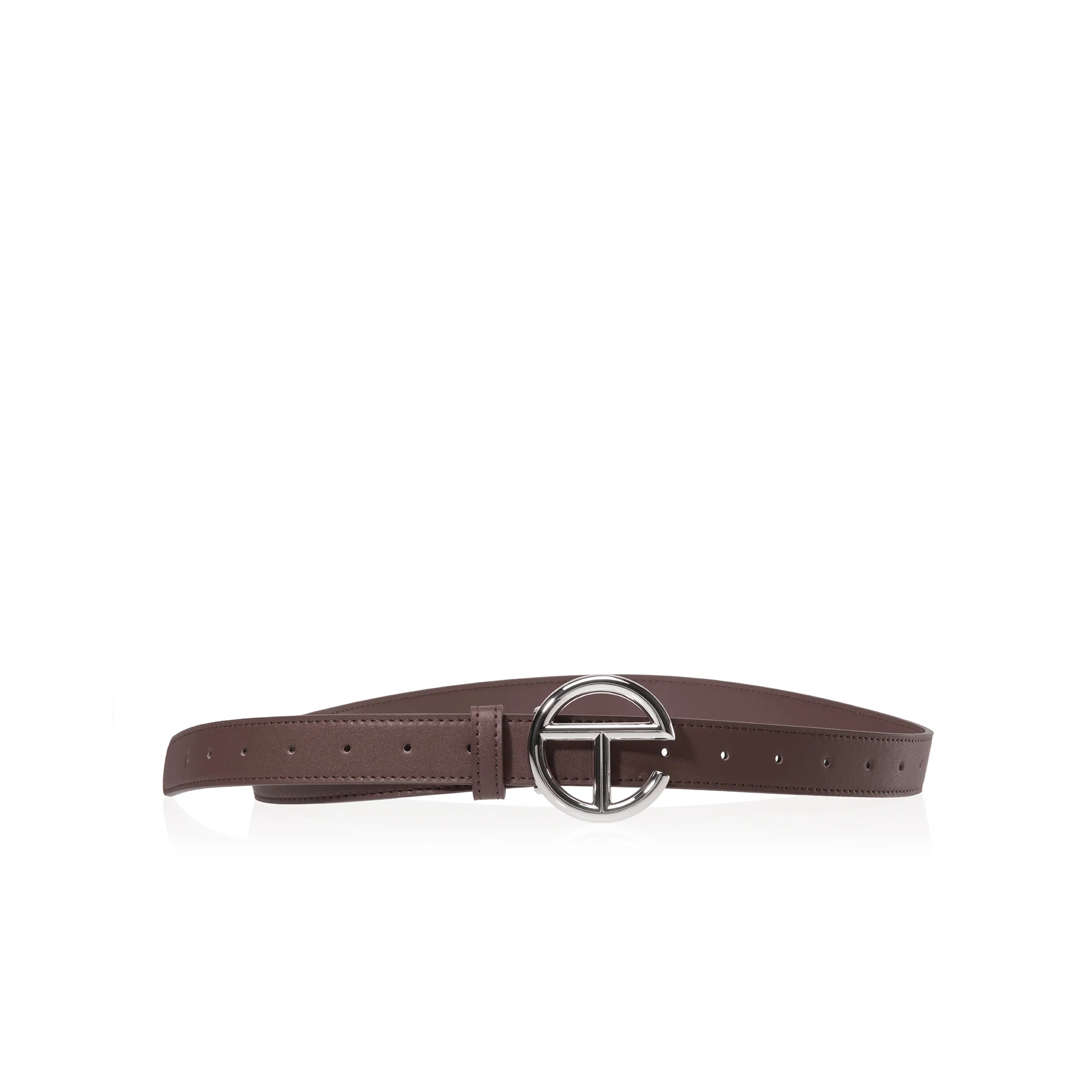 Logo Belt - Silver/Chocolate