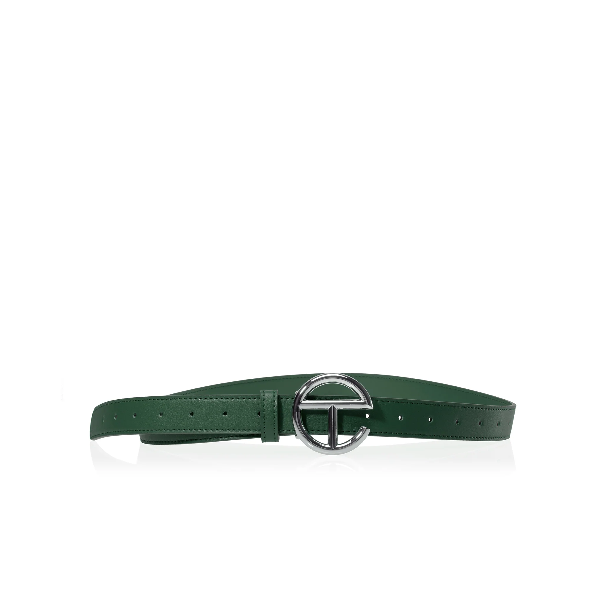Logo Belt - Silver/Dark Olive