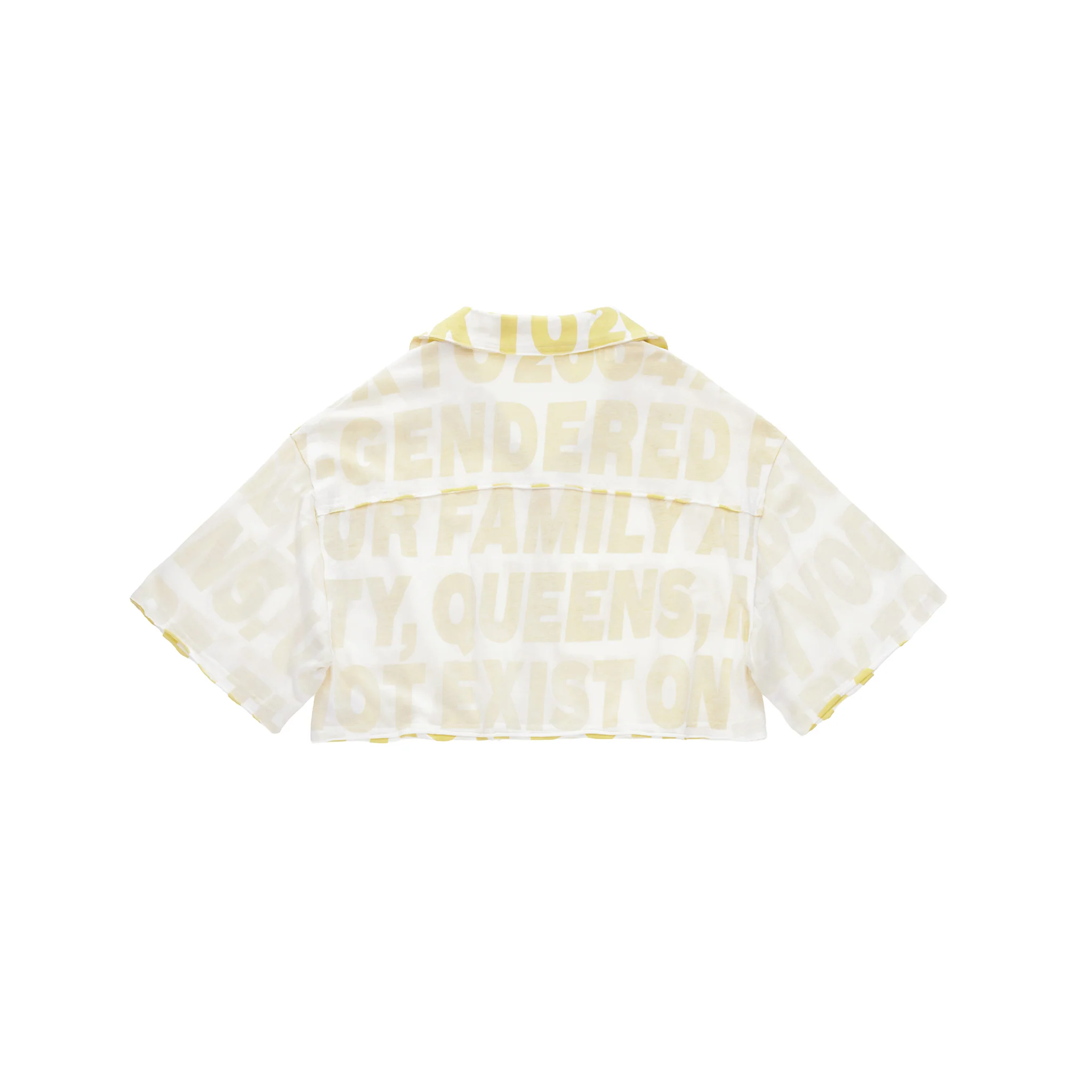 Mission Crop Split T Dress Shirt - Lime