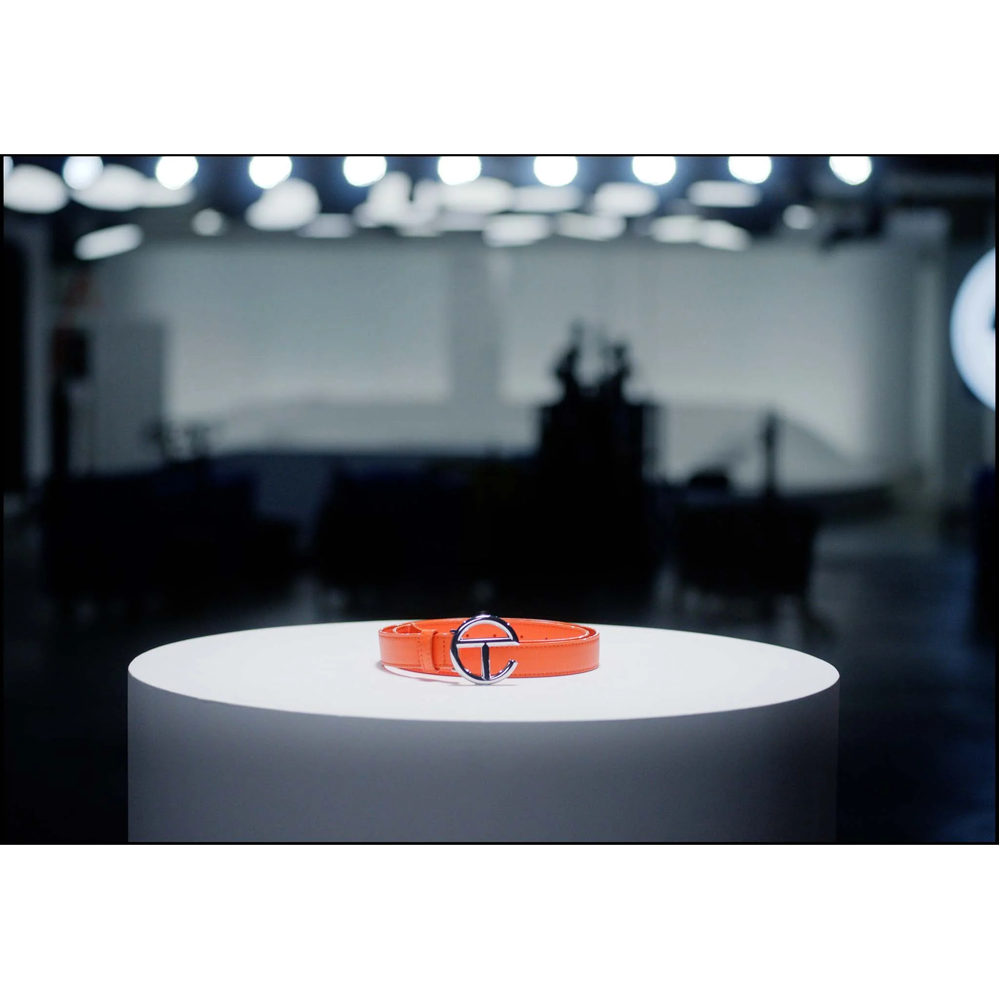Logo Belt - Silver/Orange