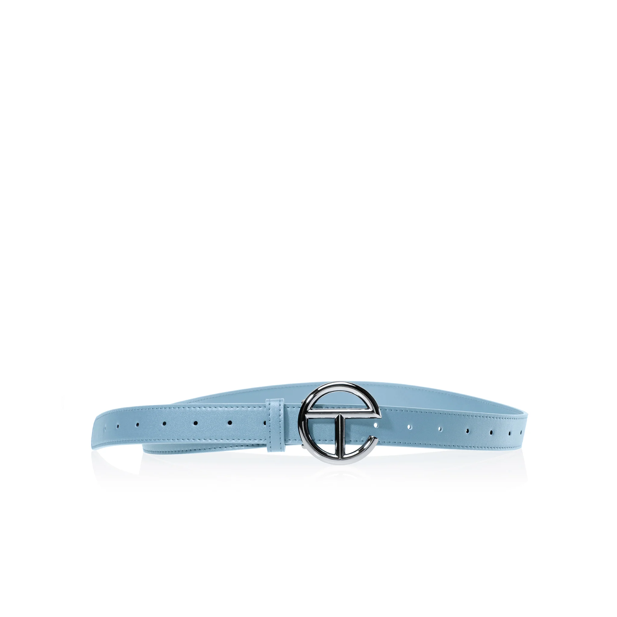 Logo Belt - Silver/Pool Blue