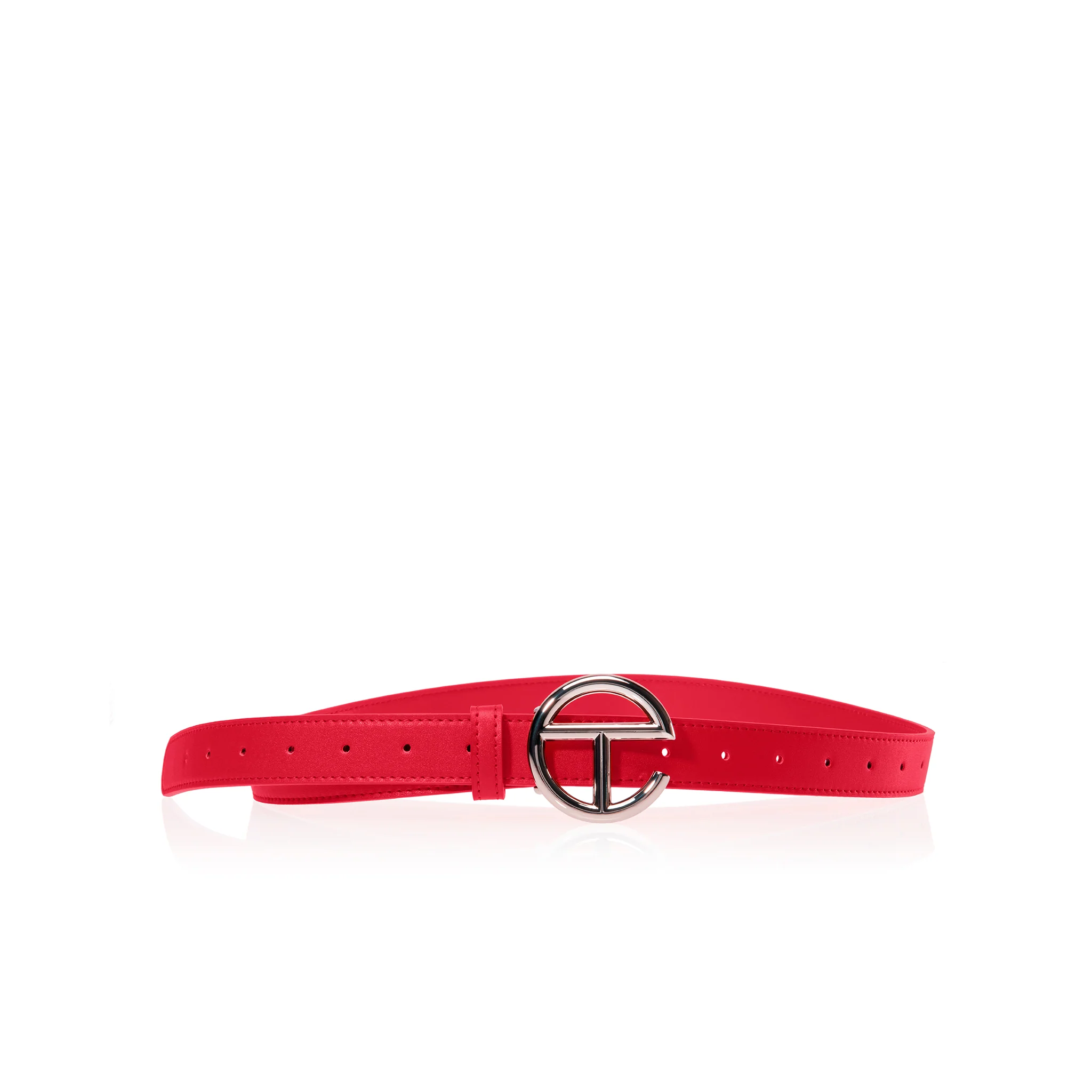 Logo Belt - Silver/Red
