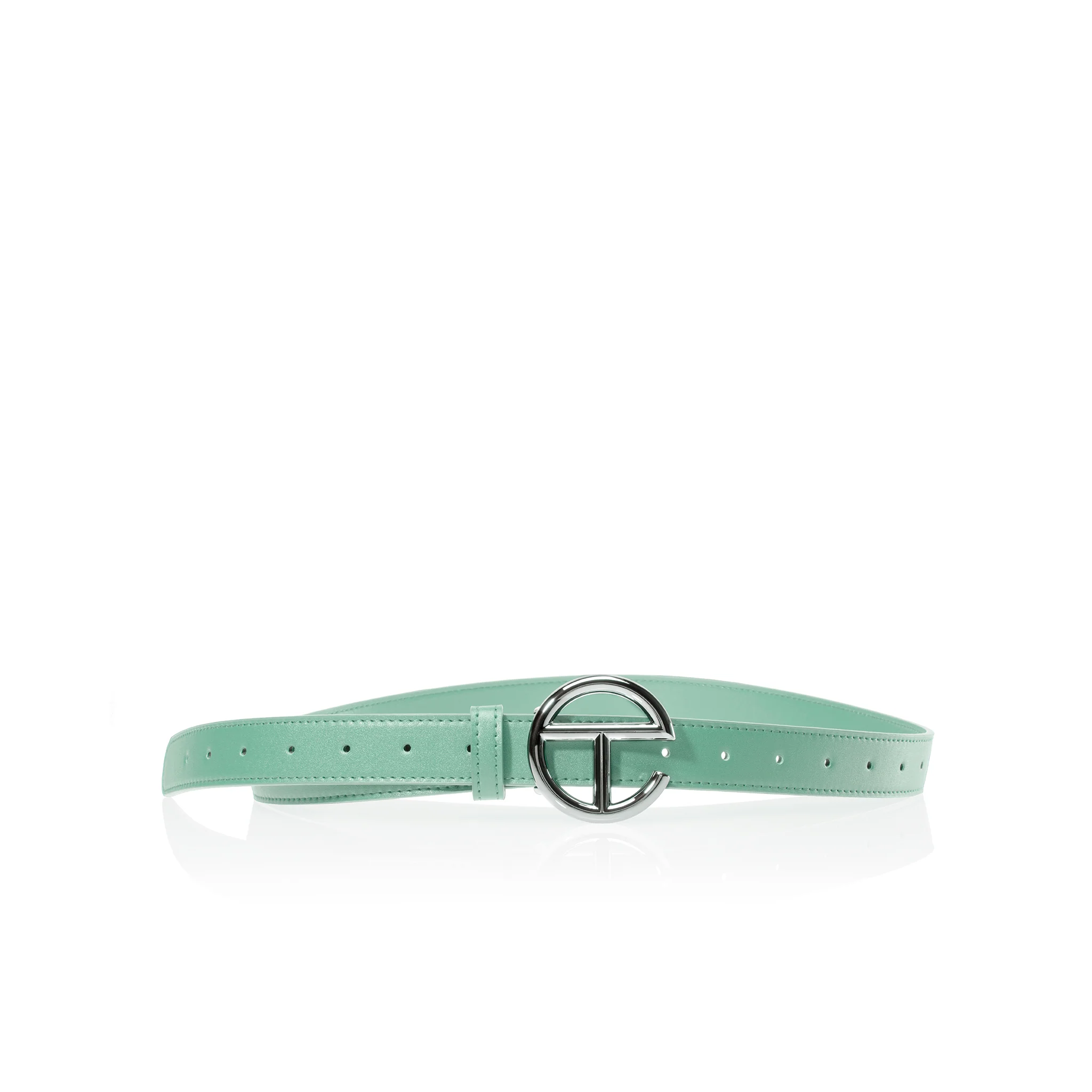 Logo Belt - Silver/Sage