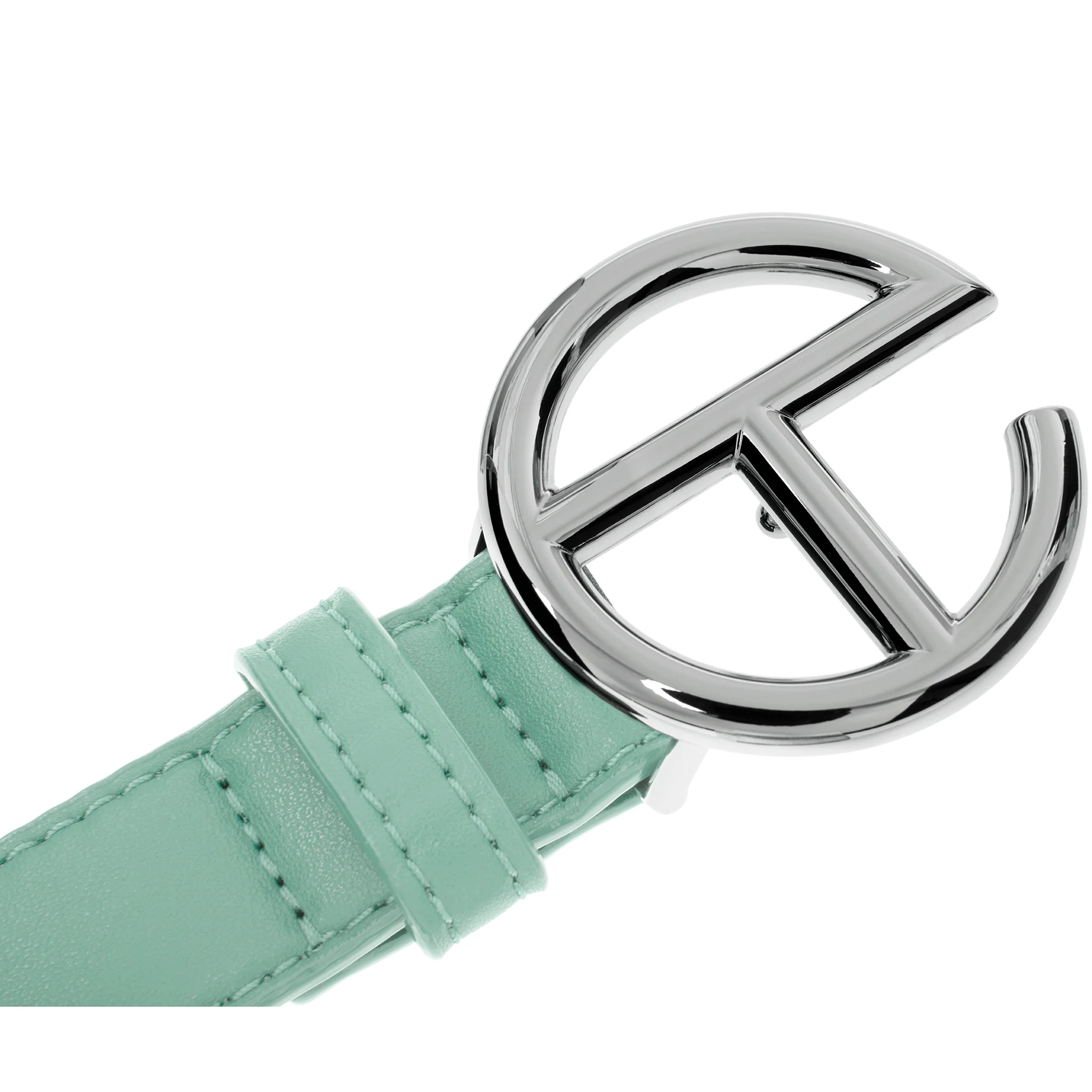 Logo Belt - Silver/Sage
