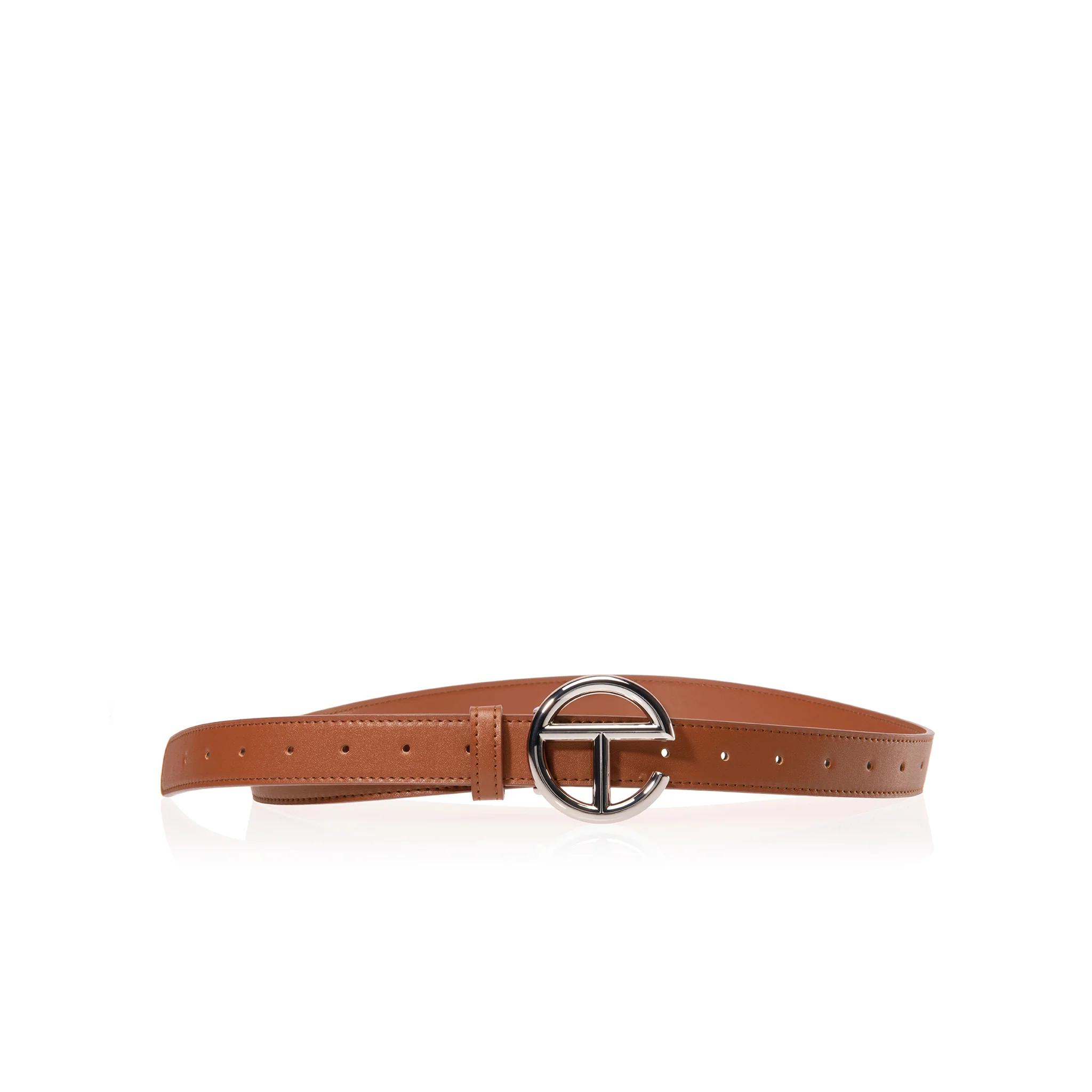 Logo Belt - Silver/Tan