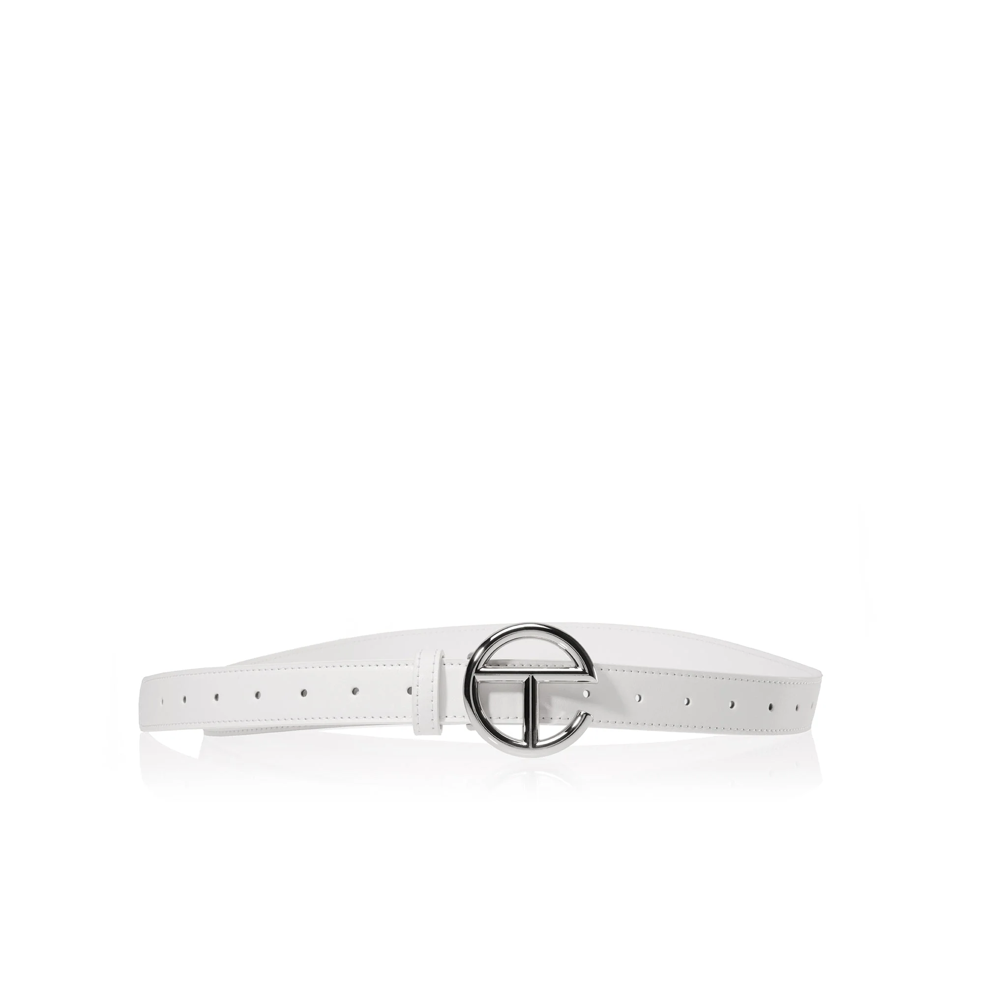 Logo Belt - Silver/White