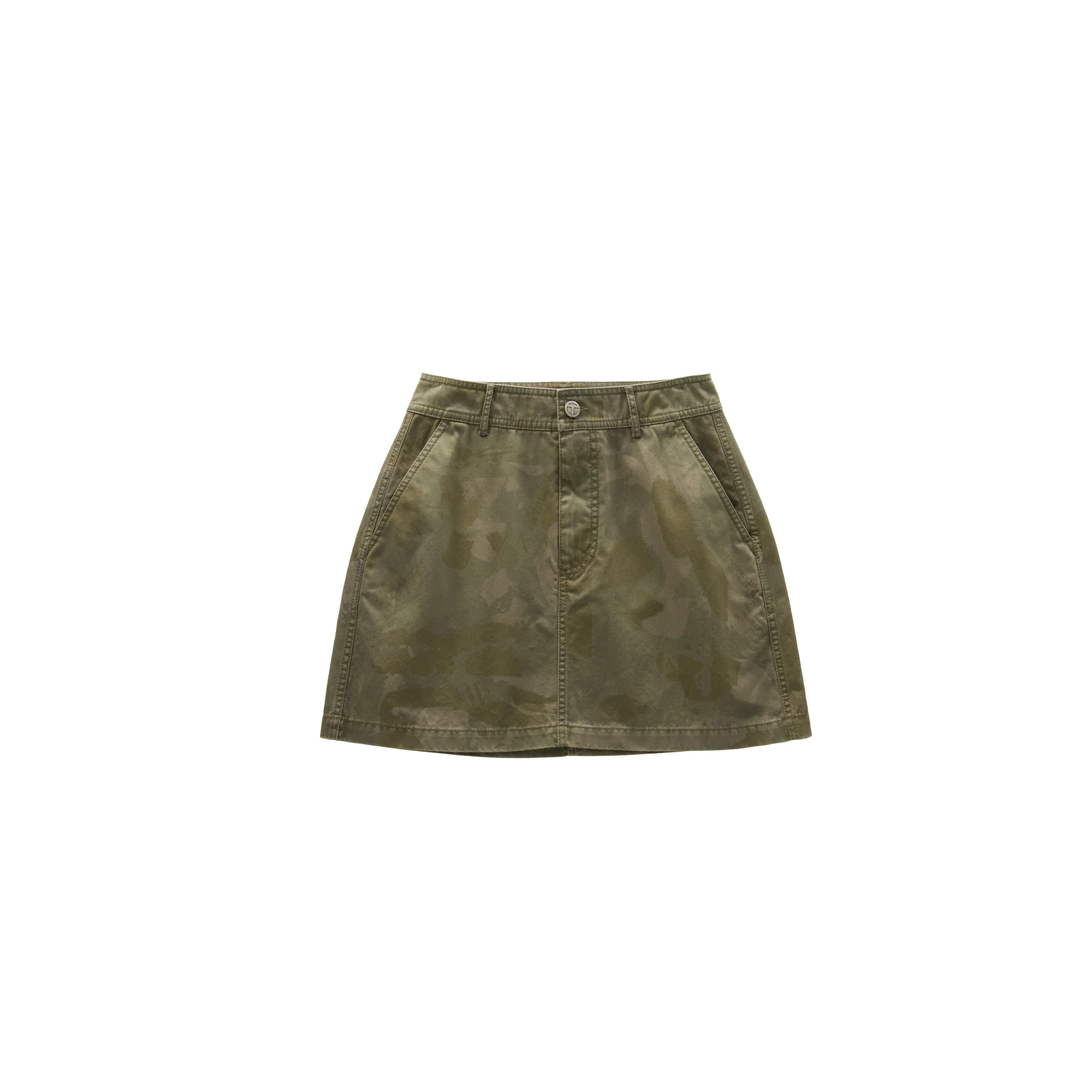 Camo Short Work Skirt - Jungle