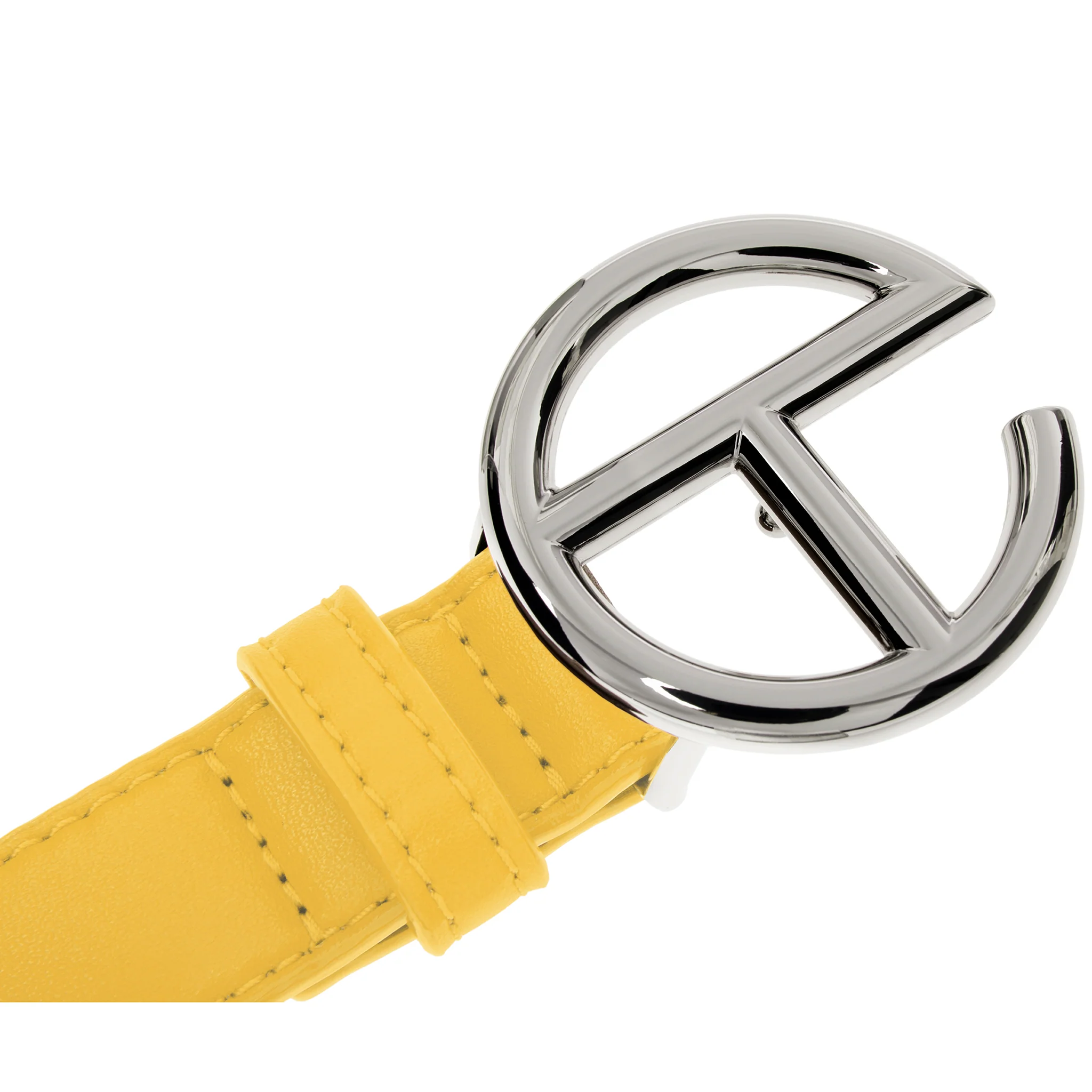 Logo Belt - Silver/Yellow