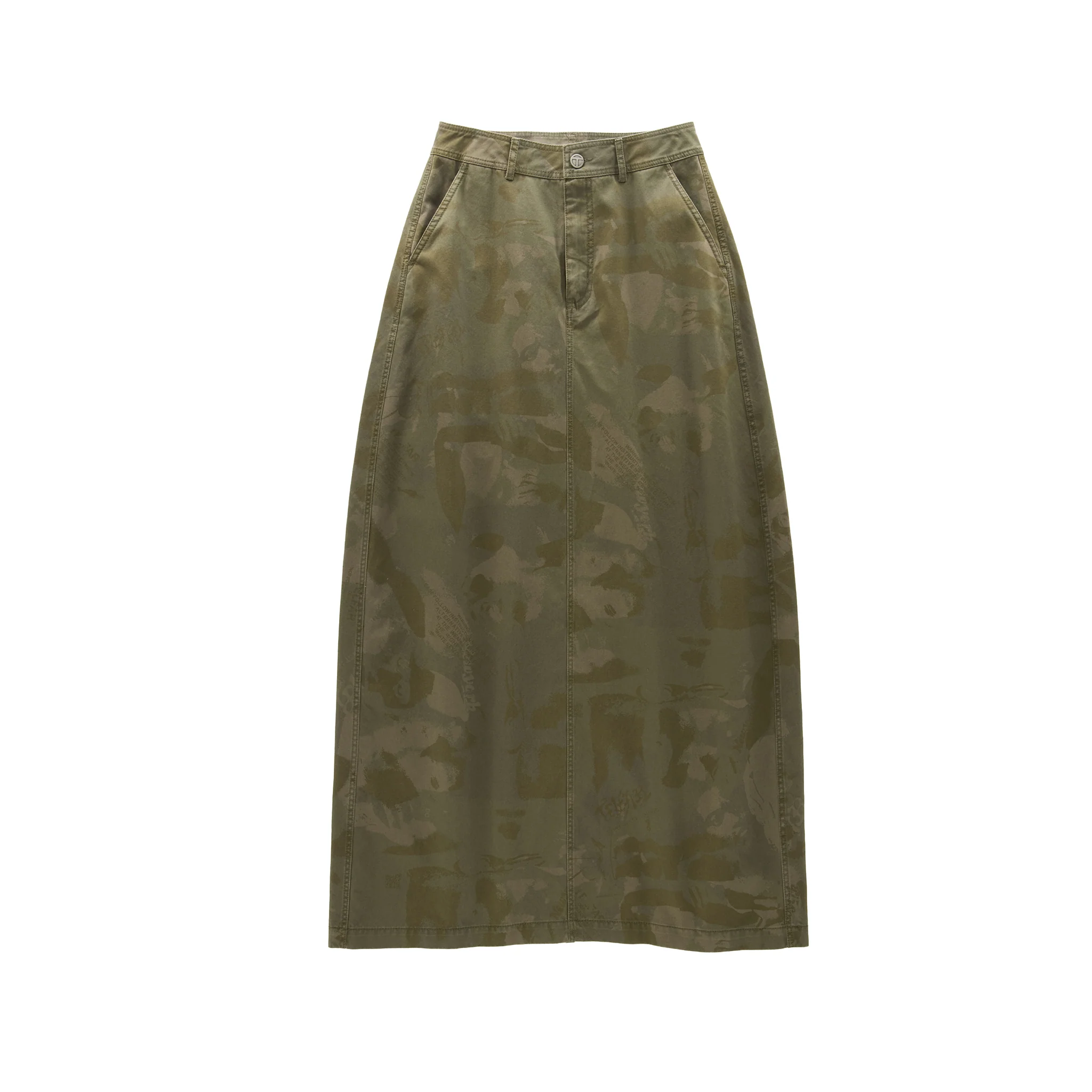 Camo Long Work Skirt - Jungle