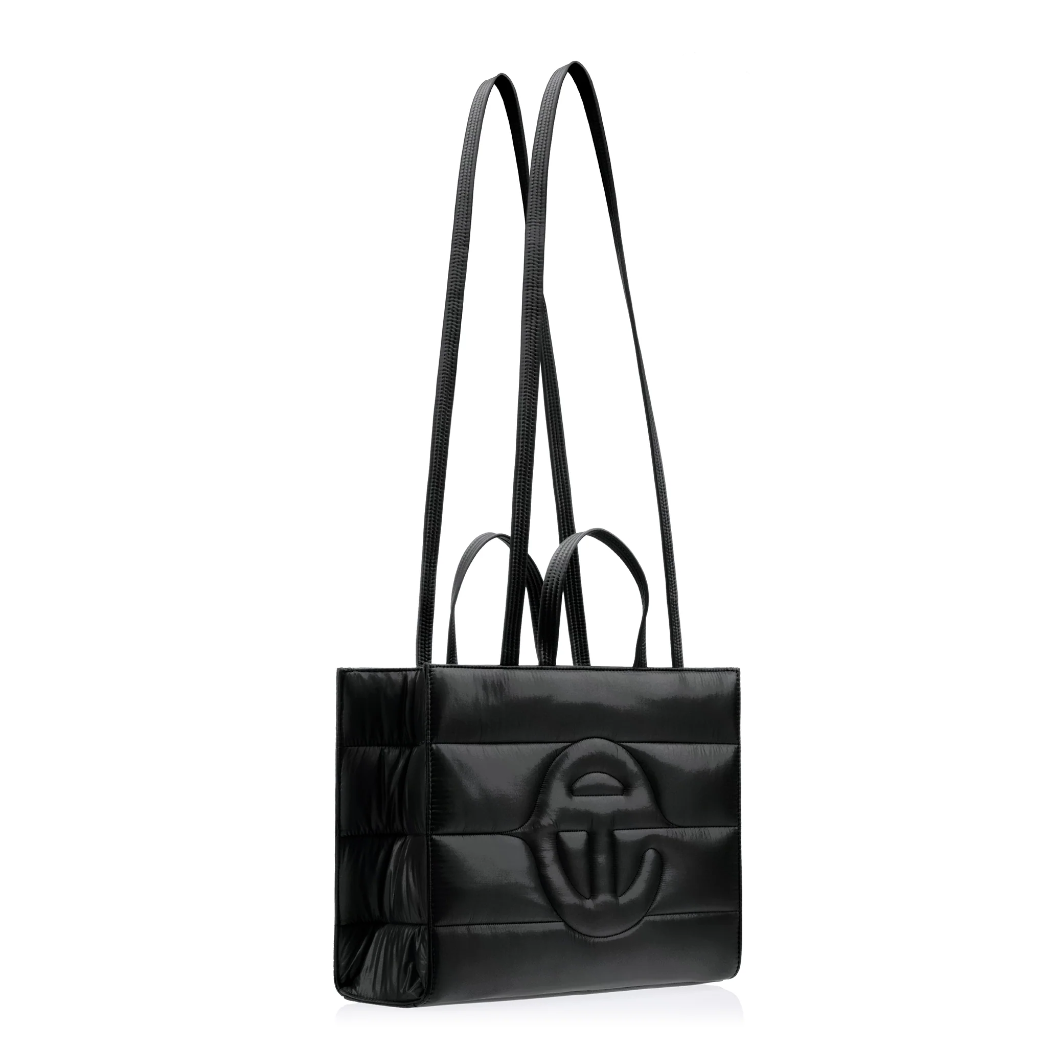 Medium Puff Shopper - Black