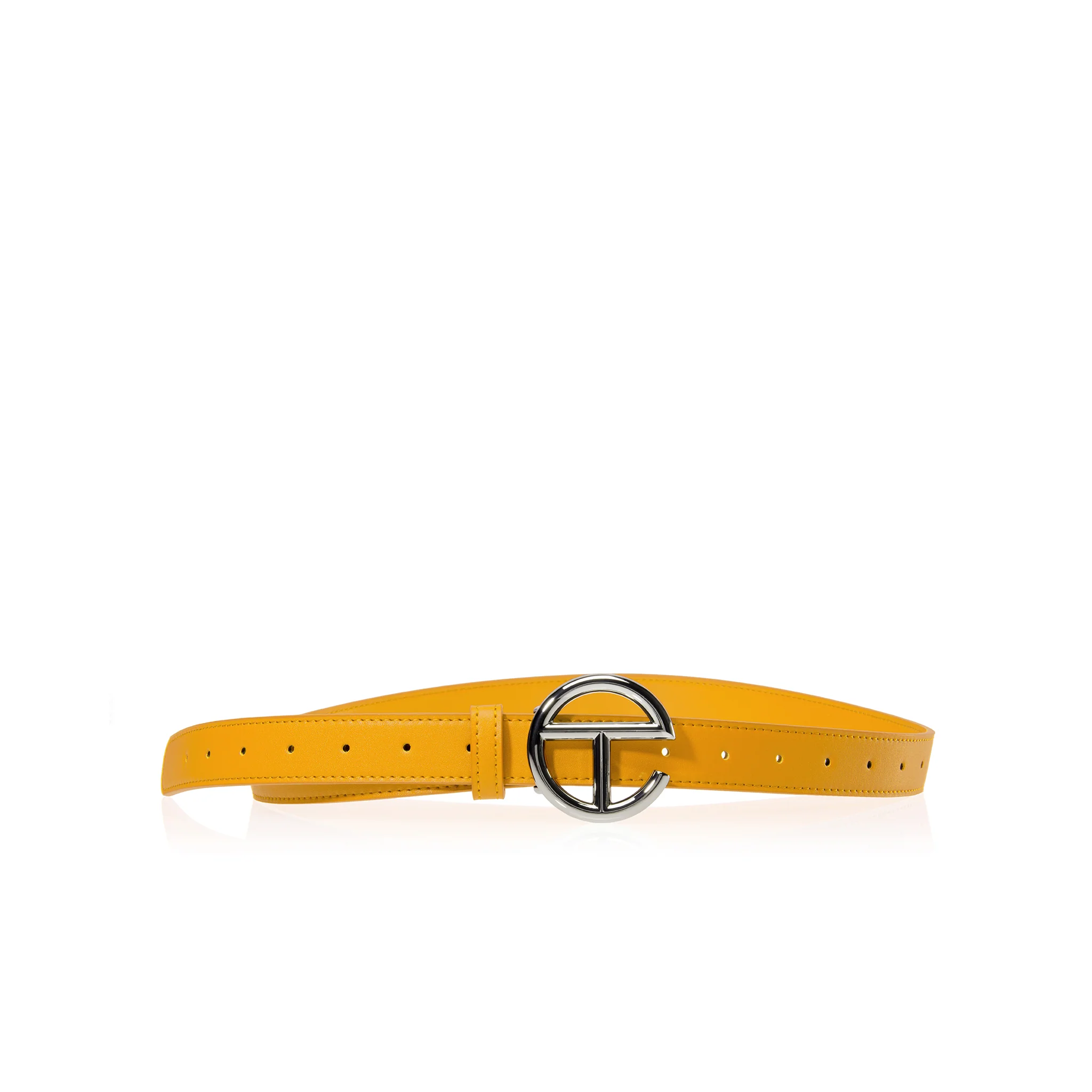 Logo Belt - Silver/Mustard