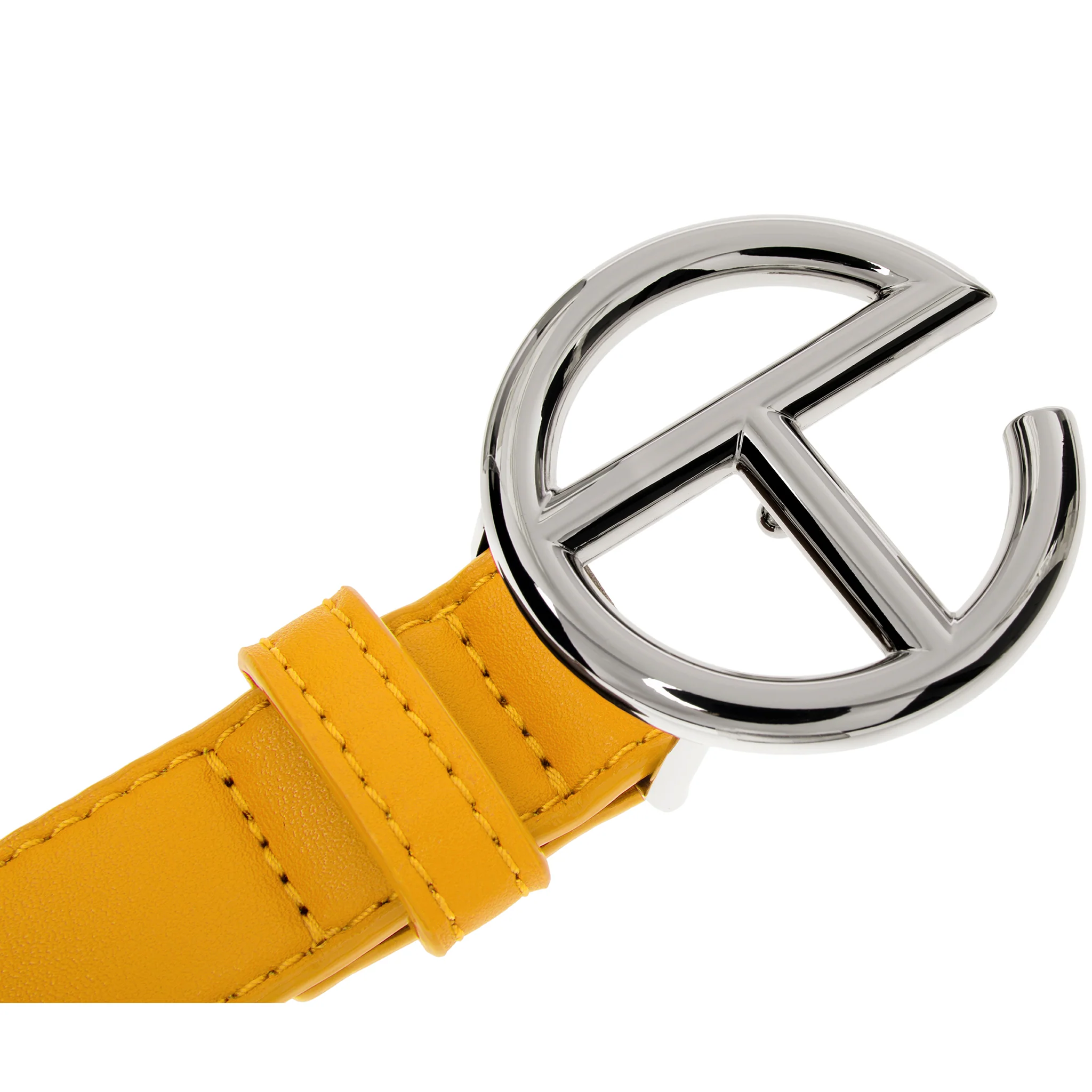Logo Belt - Silver/Mustard