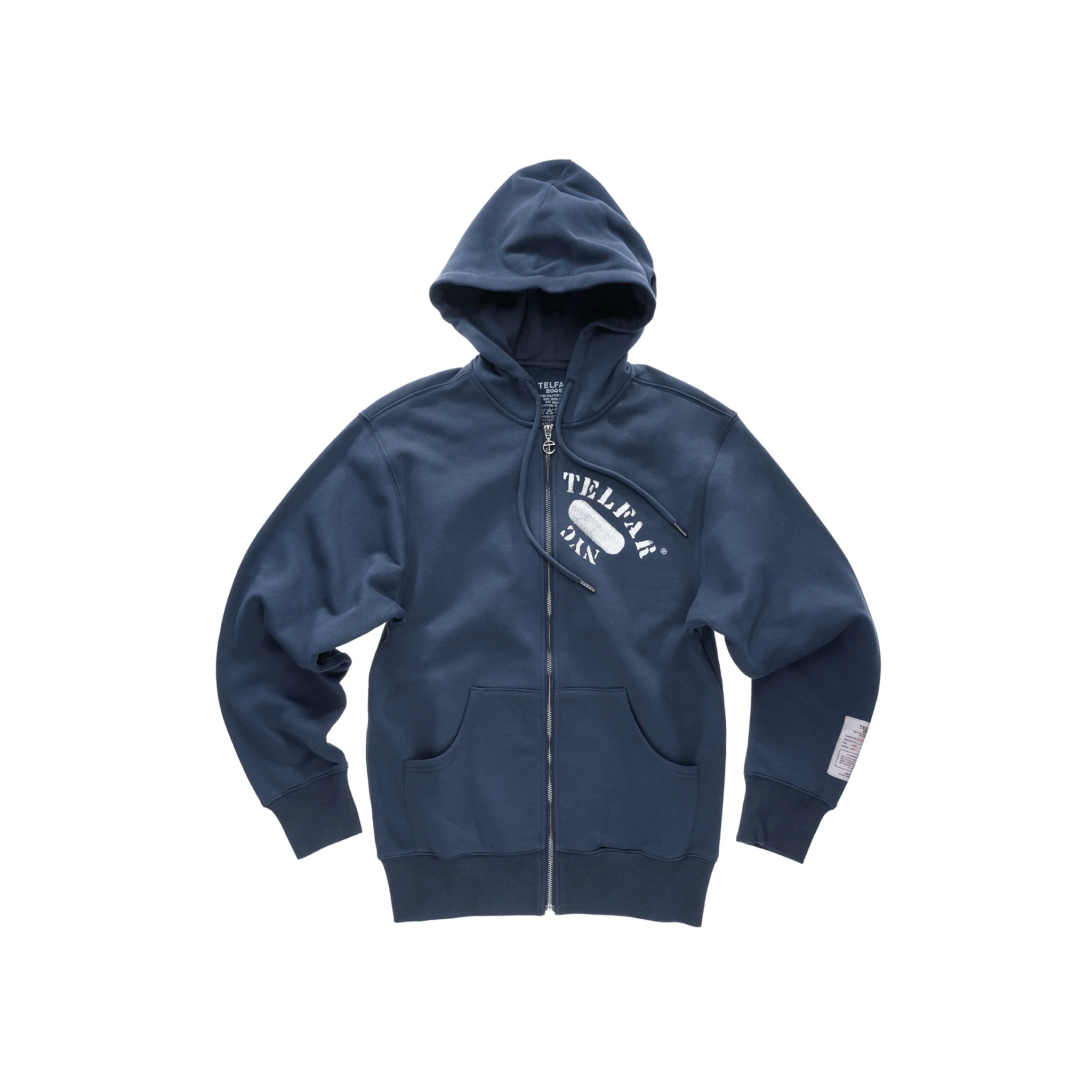 Telfar NYC Zip Up Hoodie - Navy