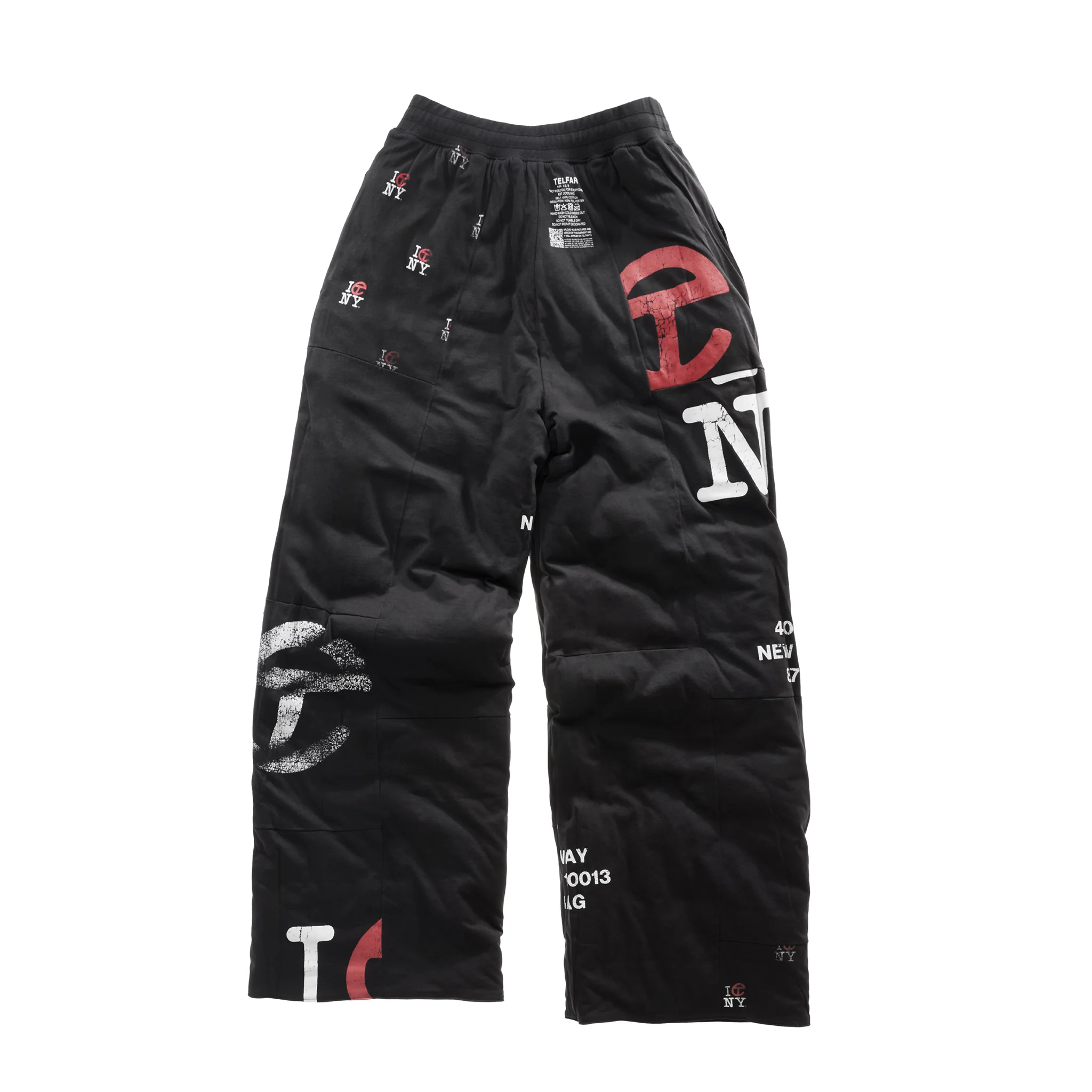 Logo Quilt Sweatpant - Black 3 Logo Quilt Sweatpant - Black
