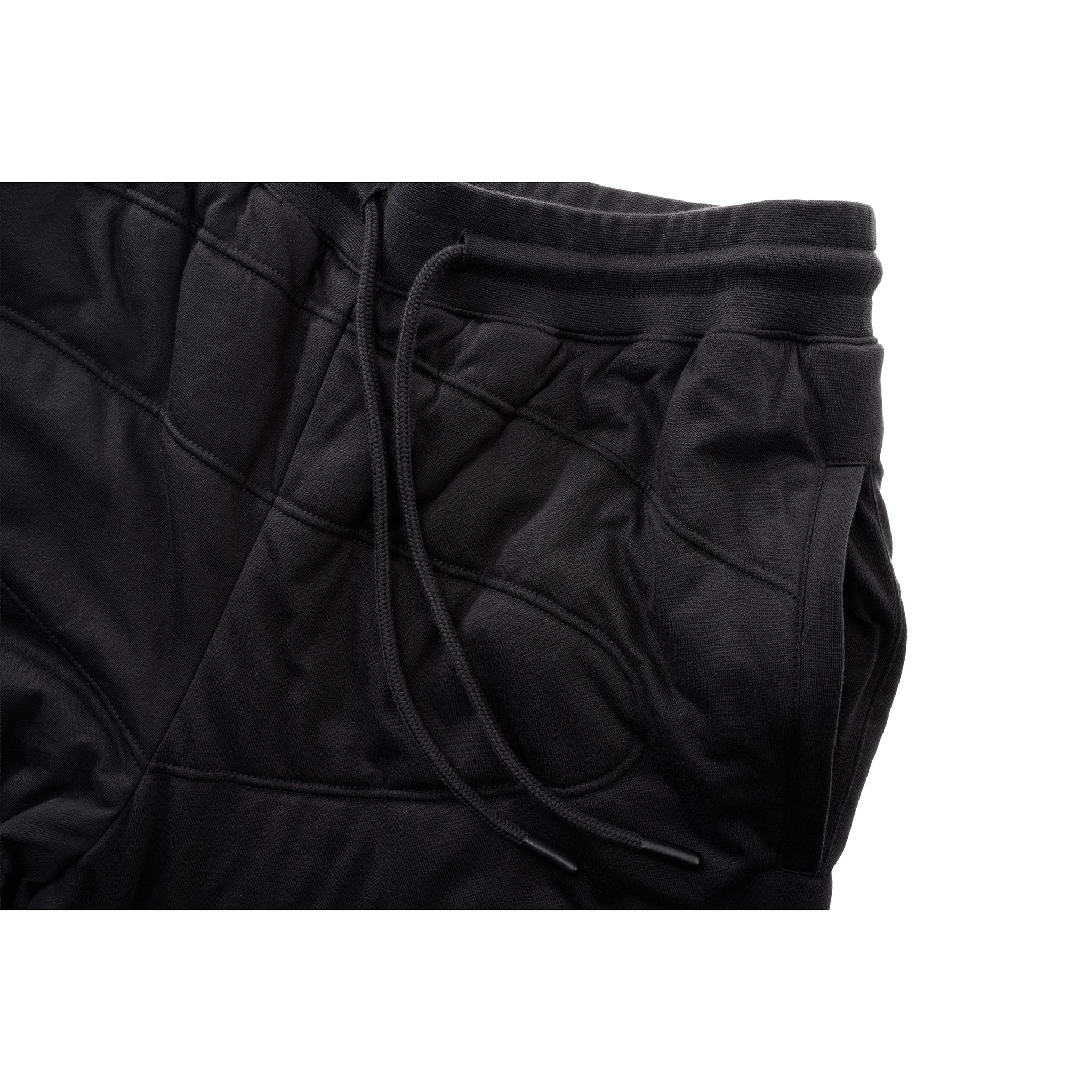 Logo Quilt Sweatpant - Black 7 Logo Quilt Sweatpant - Black