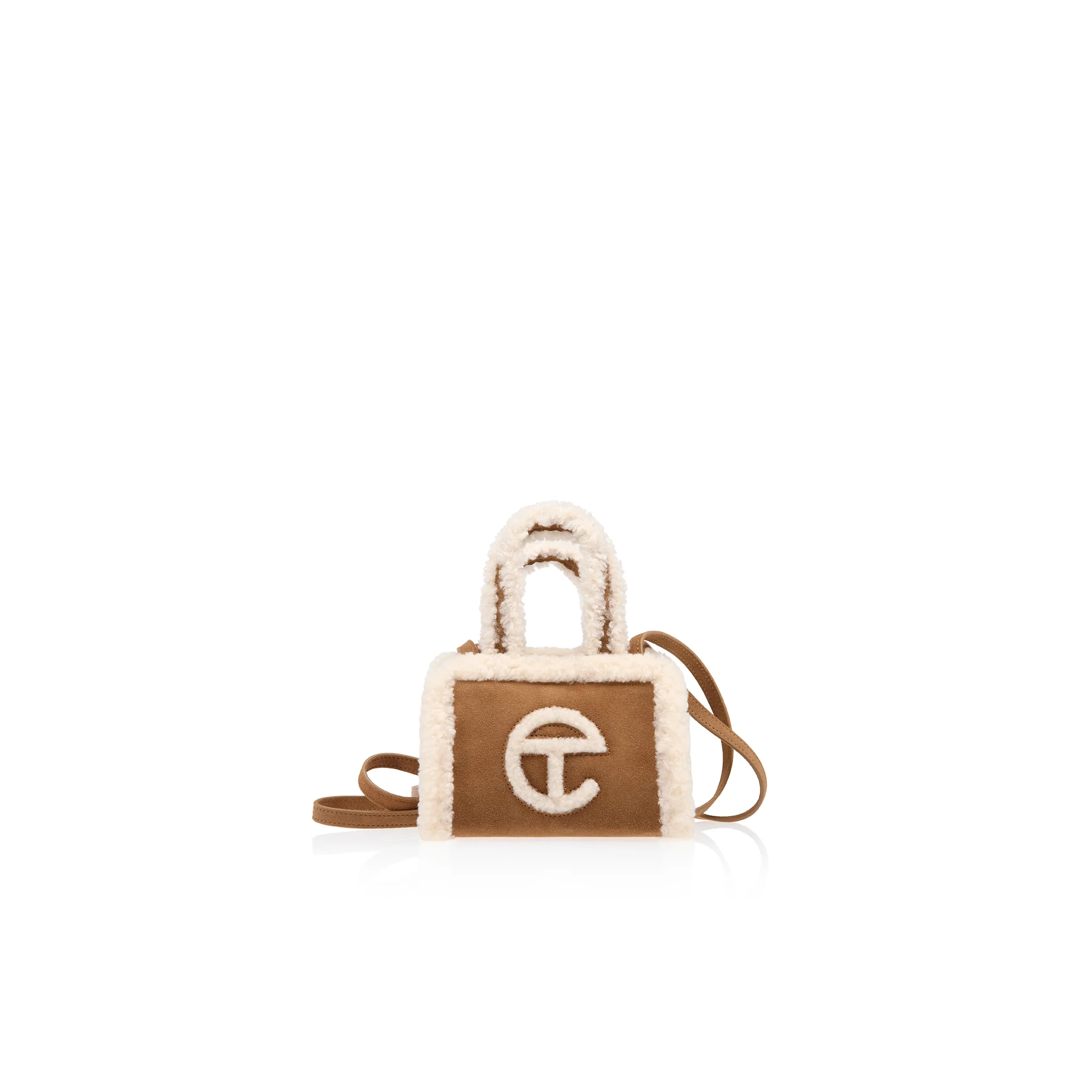 Small Shearling Shopper - Roasted Chestnut