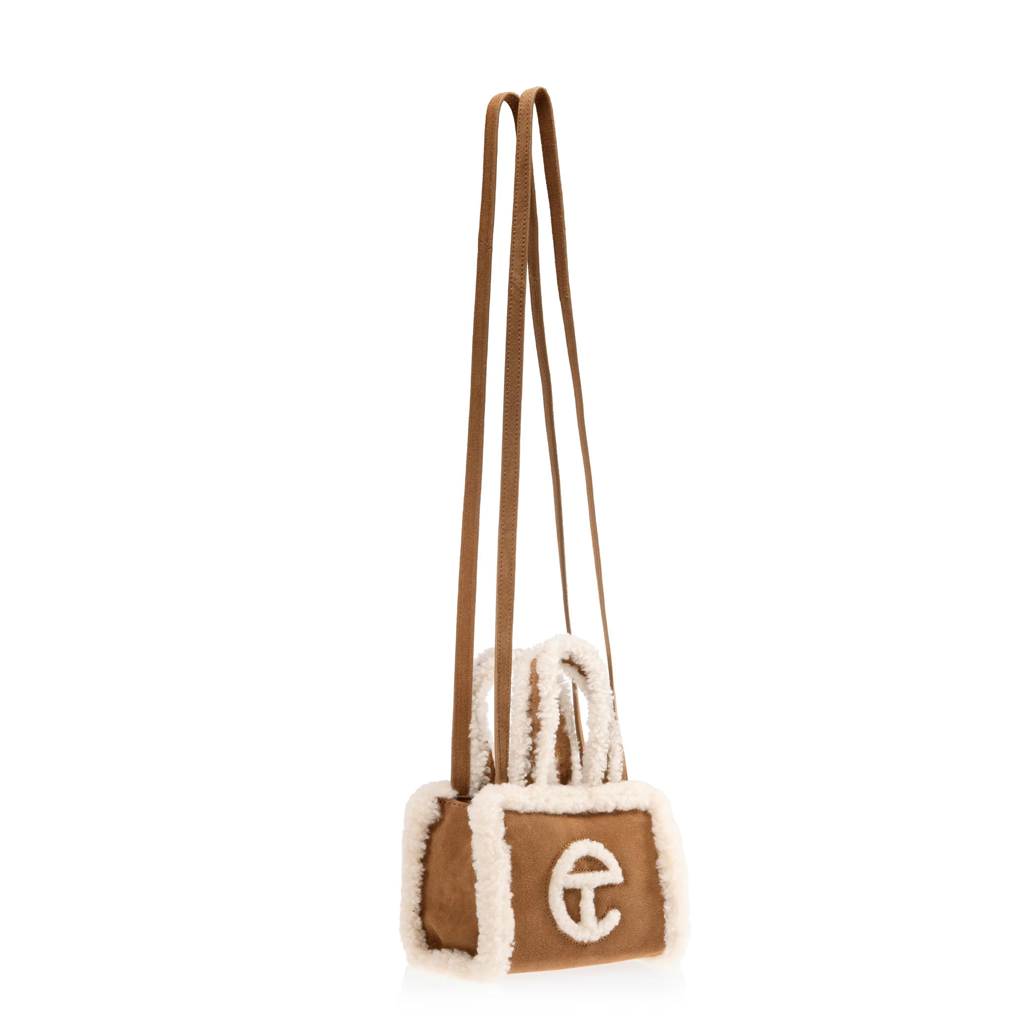 Small Shearling Shopper - Roasted Chestnut
