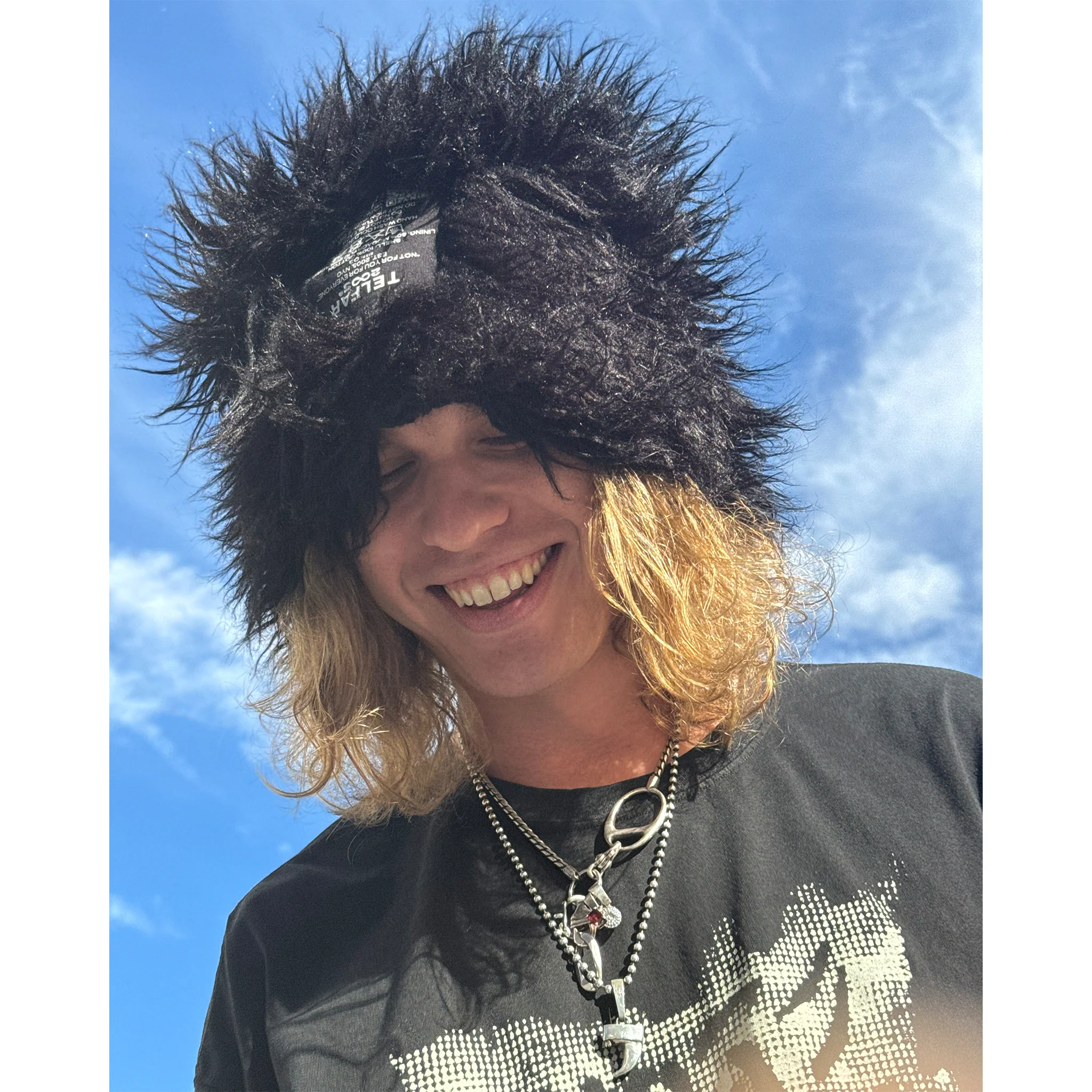 Canal Fur Beanie - Black