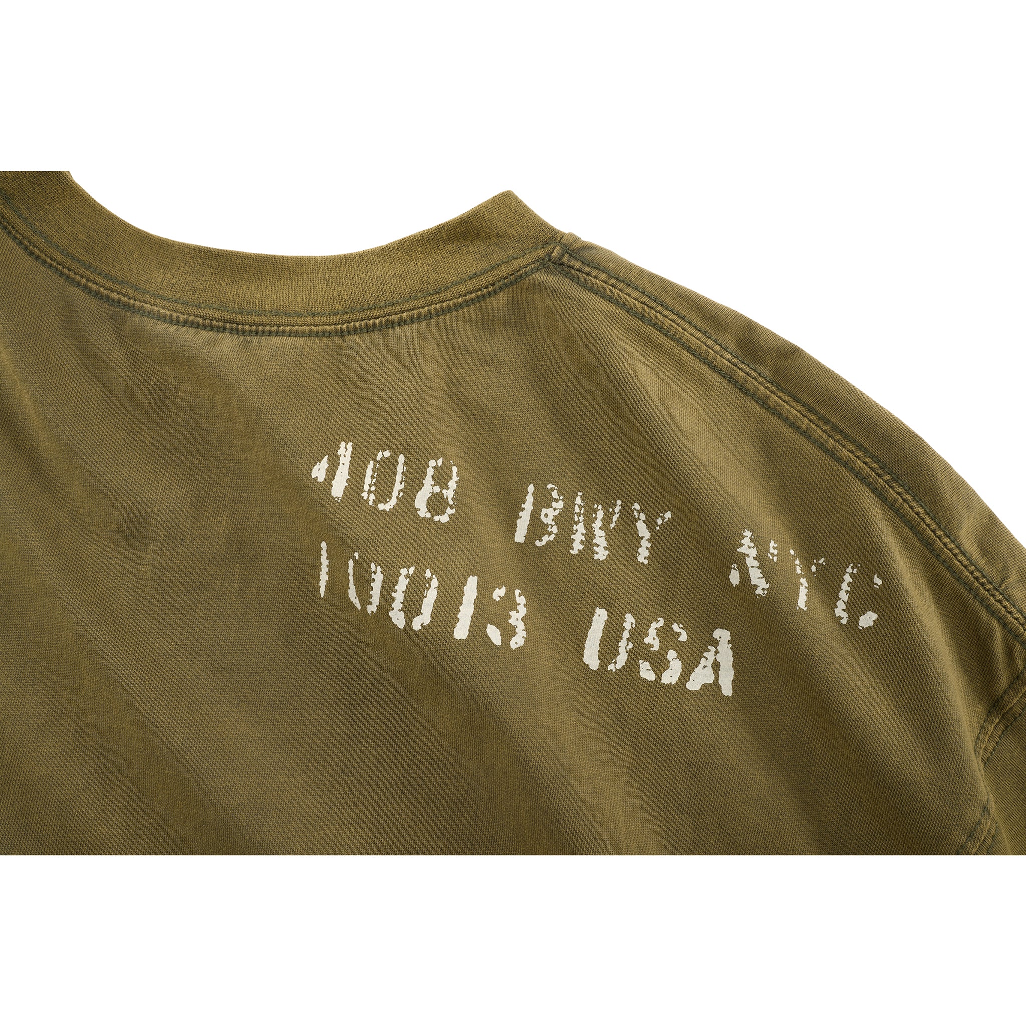 Long Sleeve Thermal T-shirt - Drab/Cream
