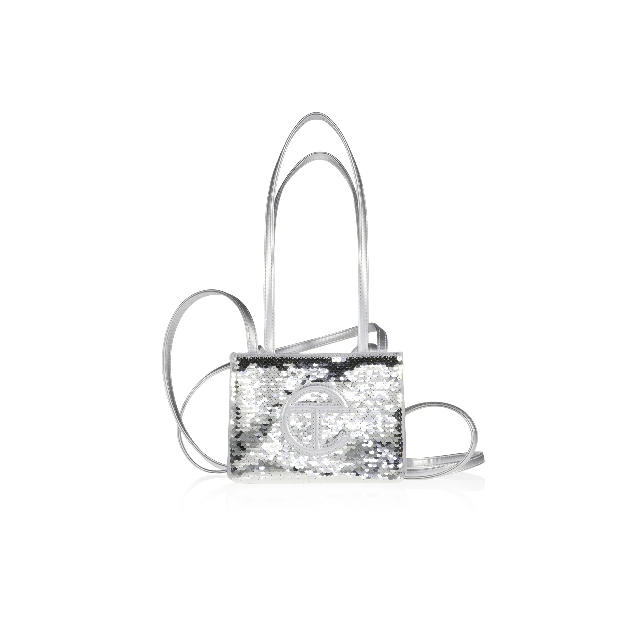 Small Sequin Shopper - Silver
