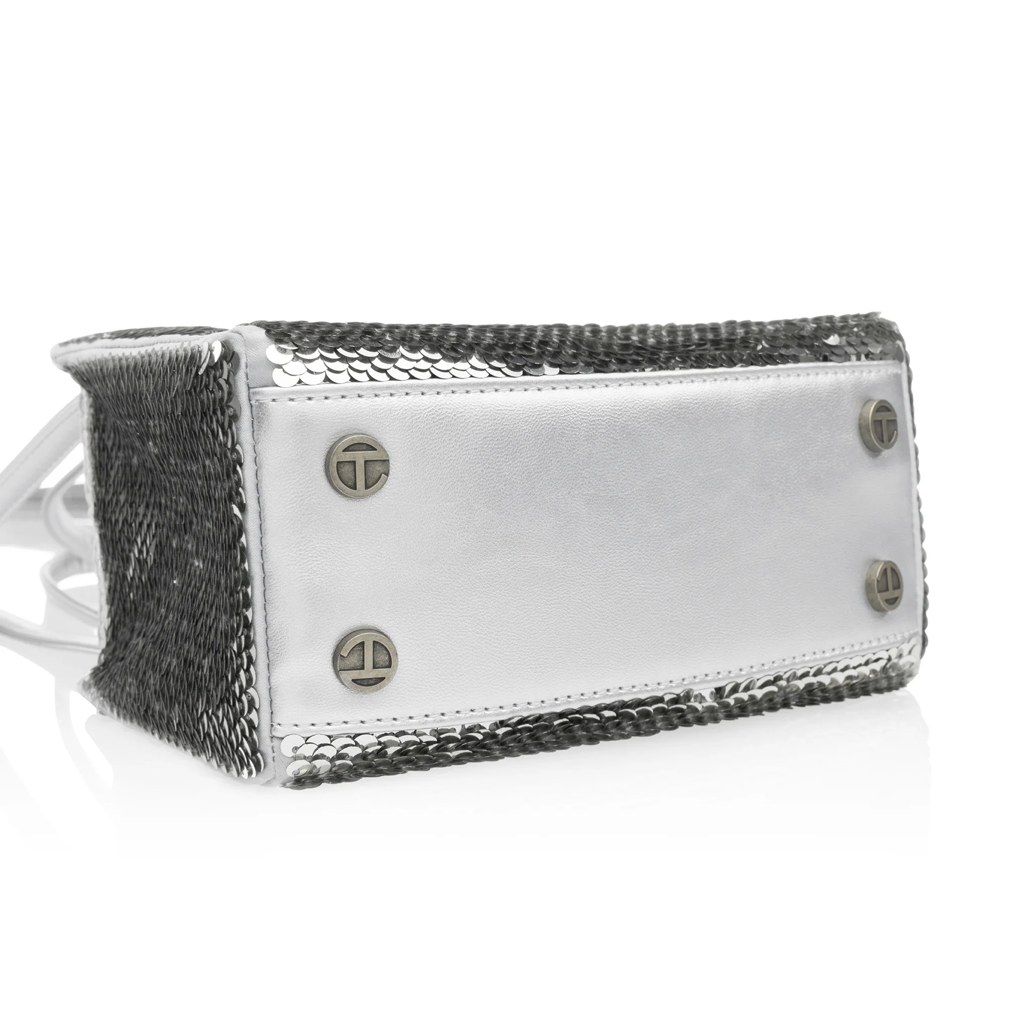 Small Sequin Shopper - Silver 3 Small Sequin Shopper - Silver