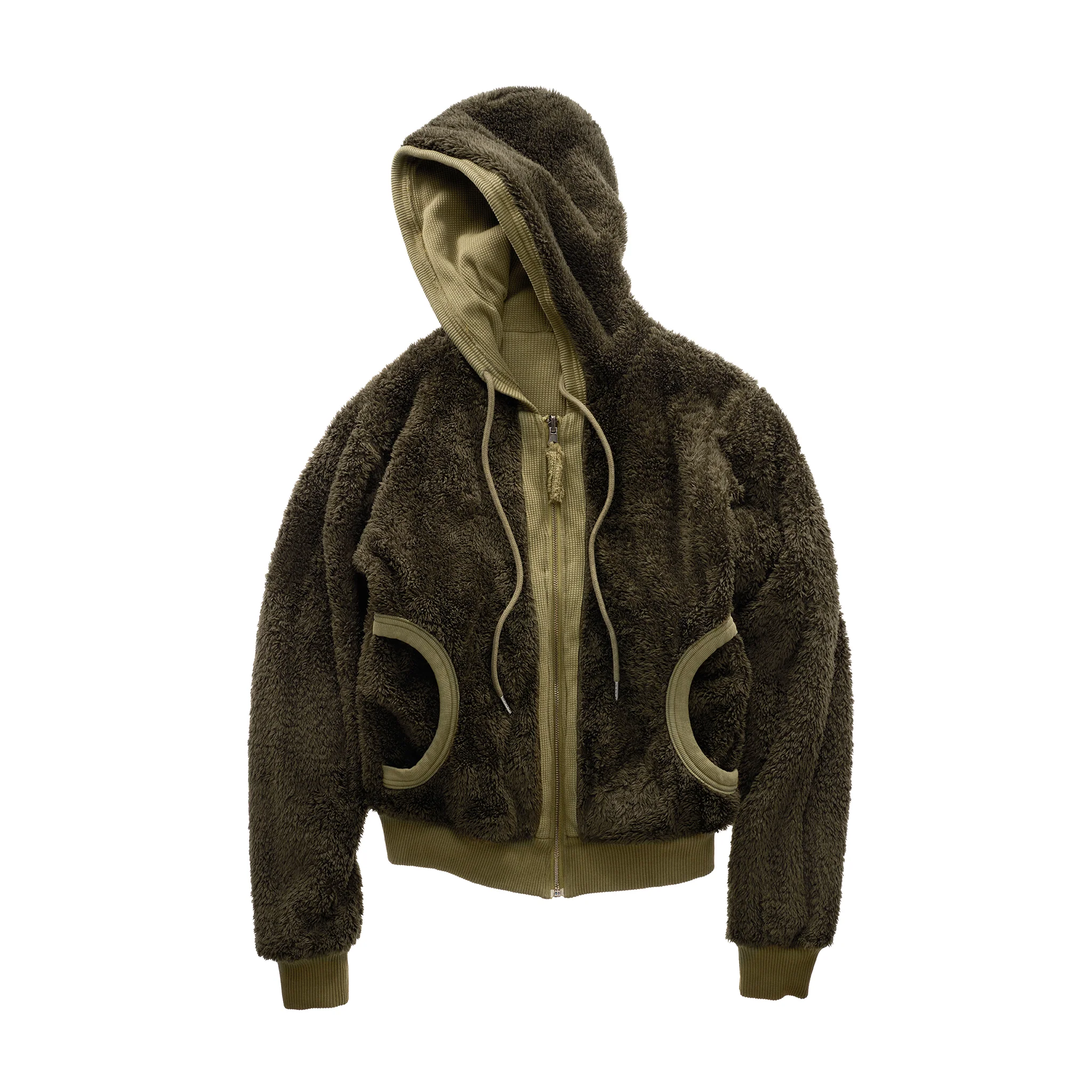 Thermal Sherpa Hoodie - Drab