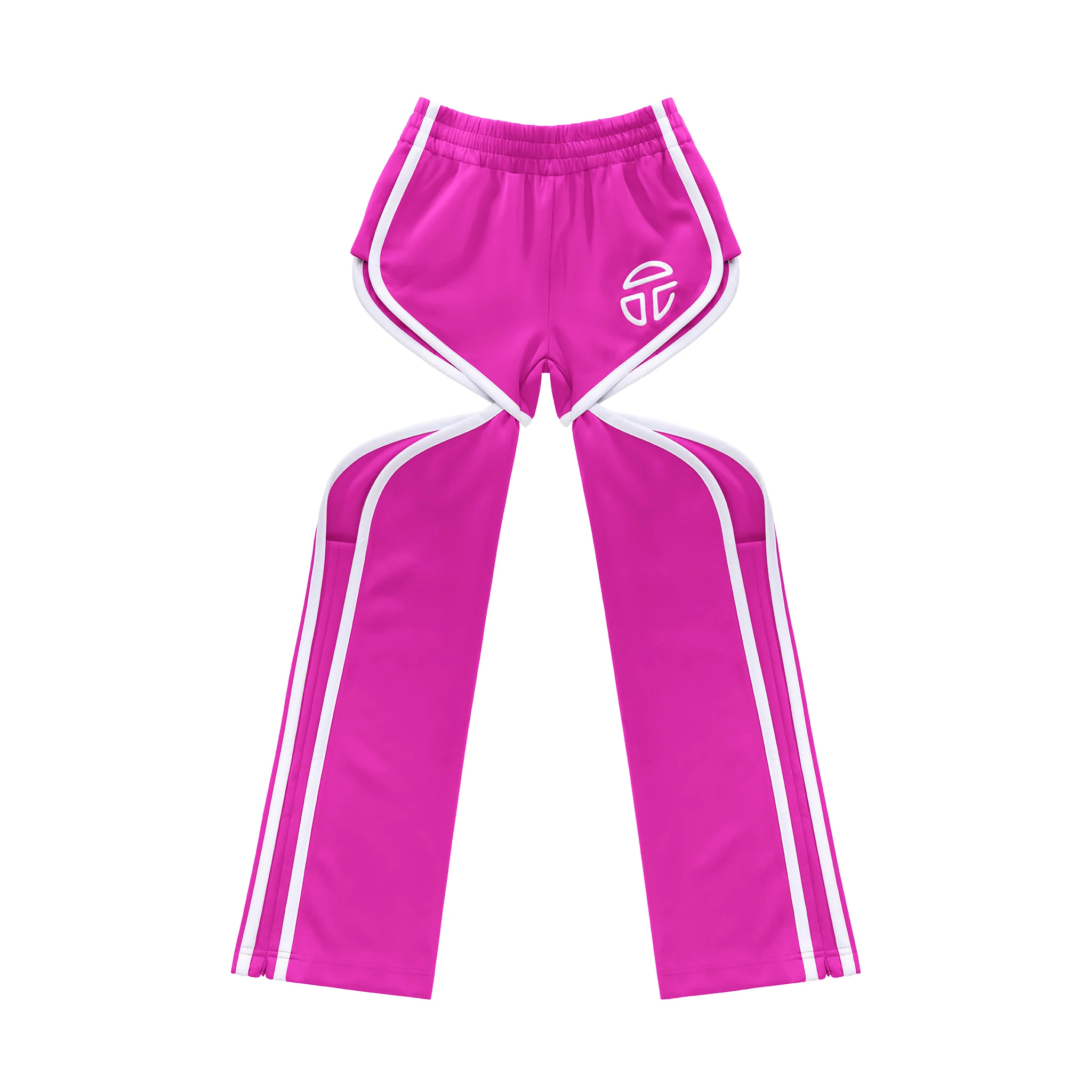 Thigh Hole Track Pant - Azalea