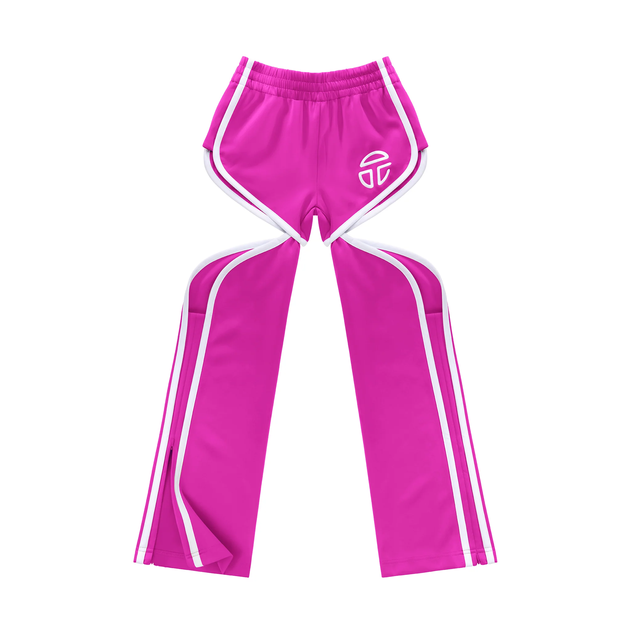 Thigh Hole Track Pant - Azalea