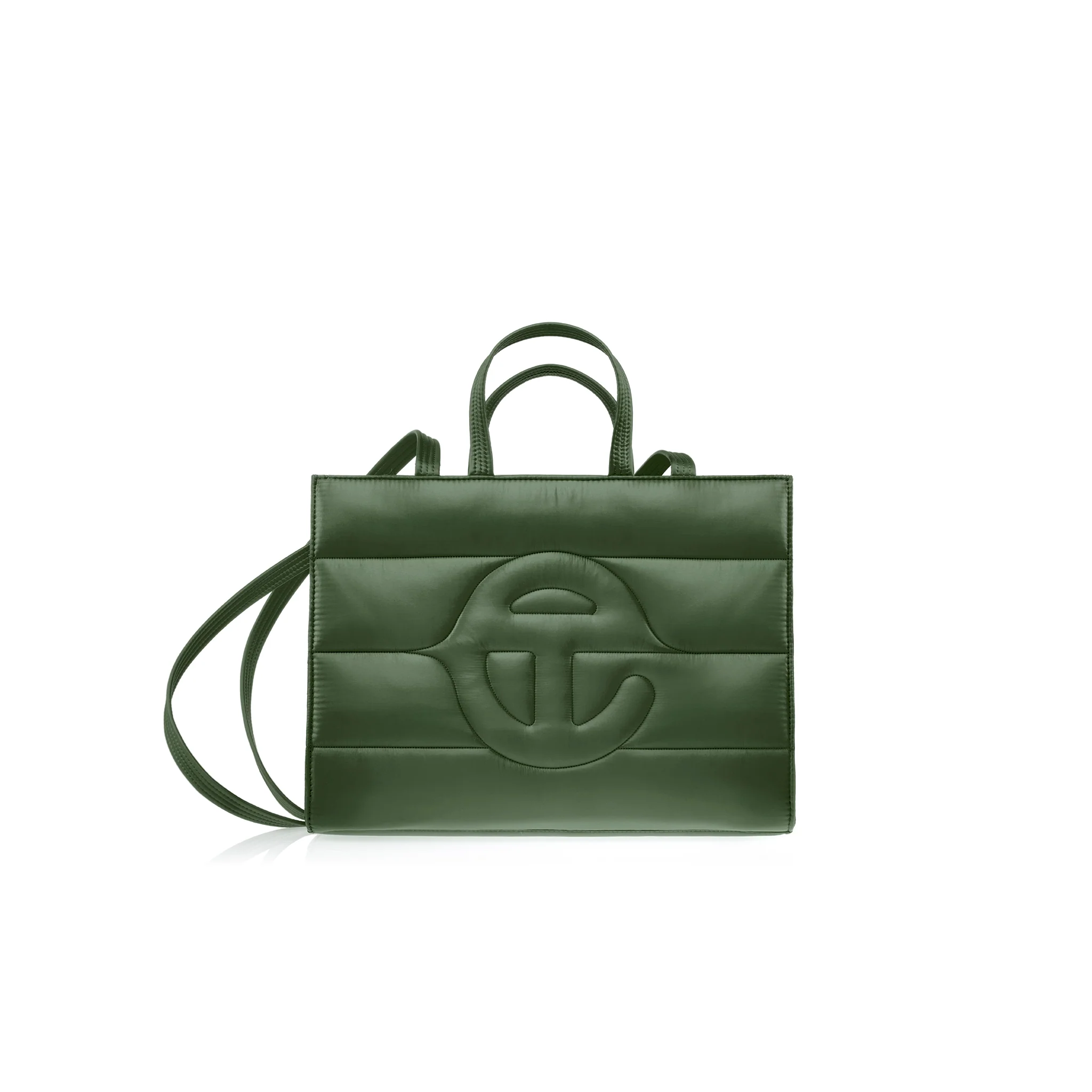 Medium Puff Shopper - Green