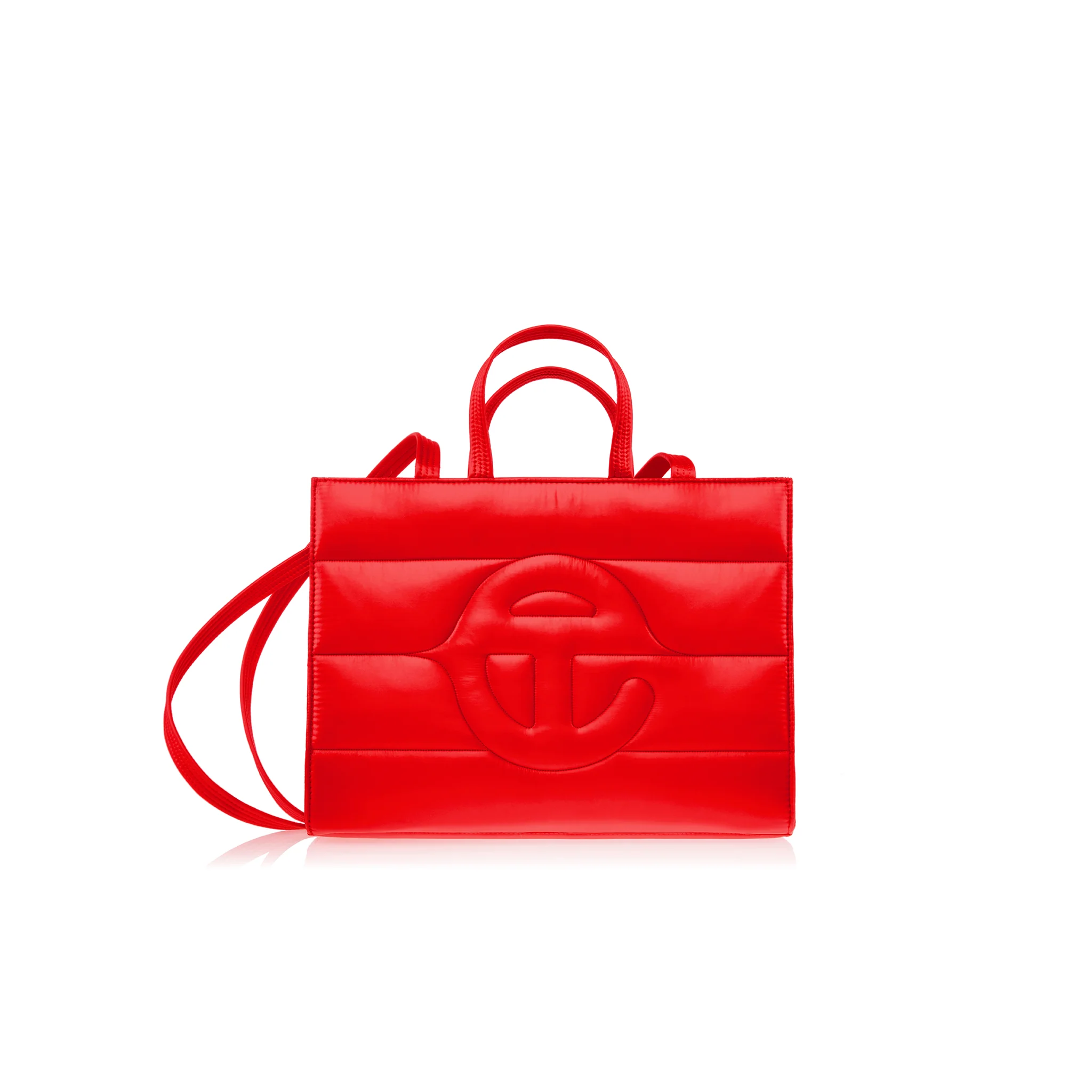 Medium Puff Shopper - Red