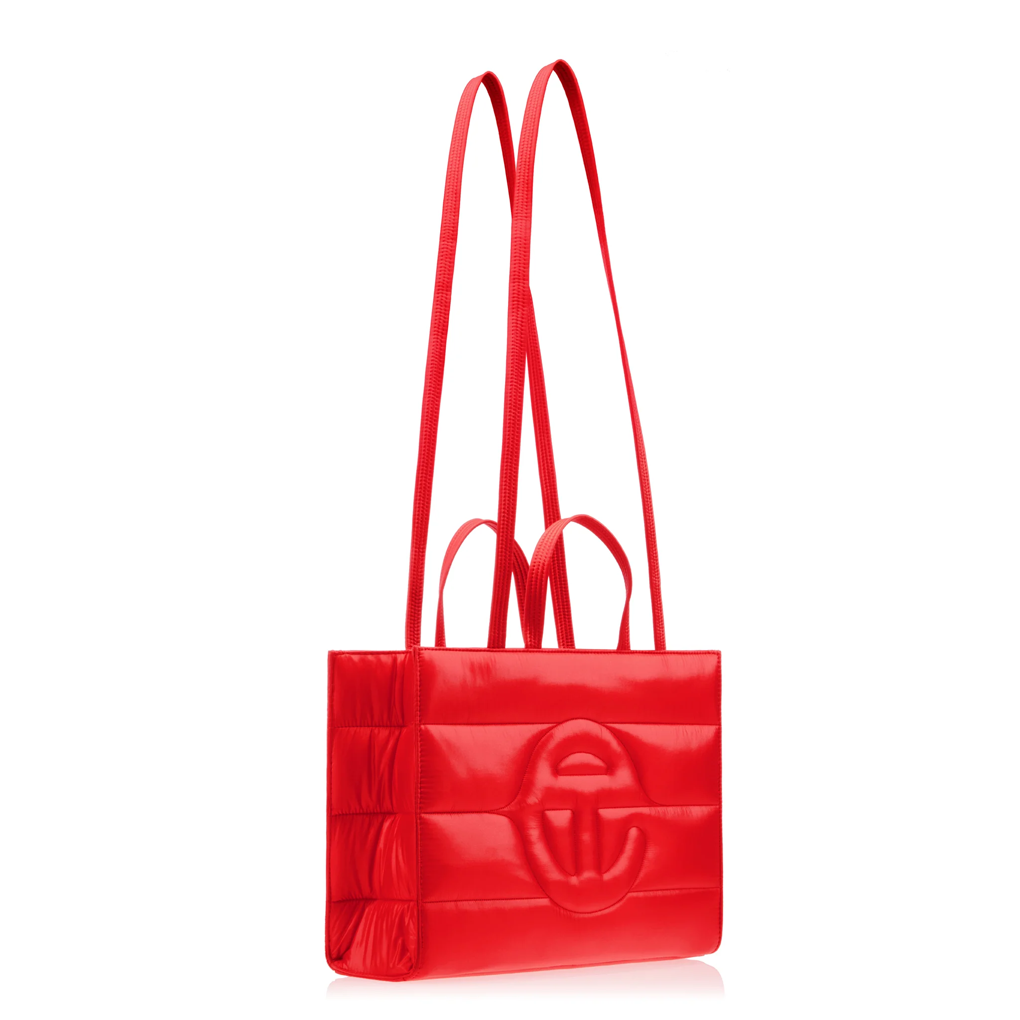 Medium Puff Shopper - Red