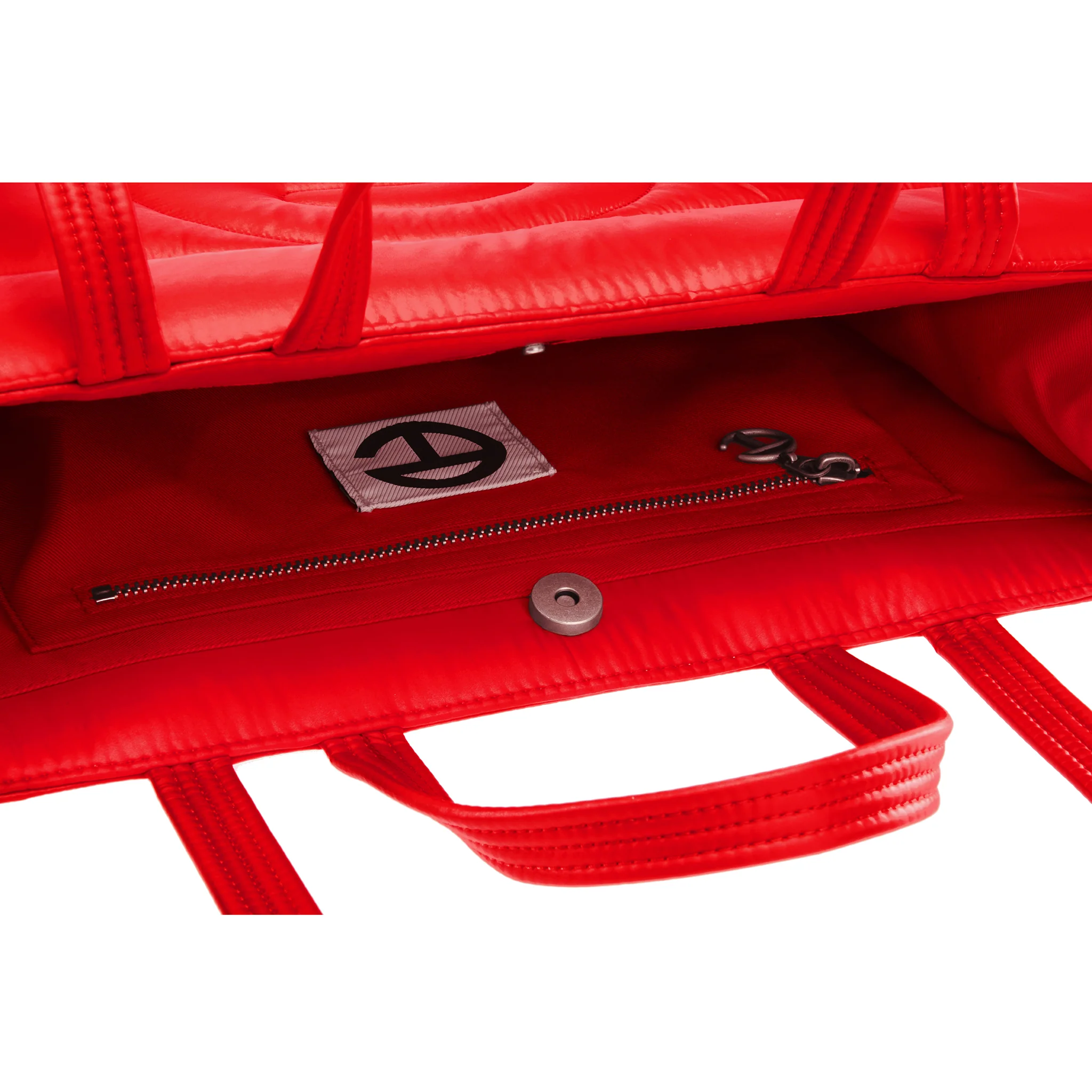 Medium Puff Shopper - Red