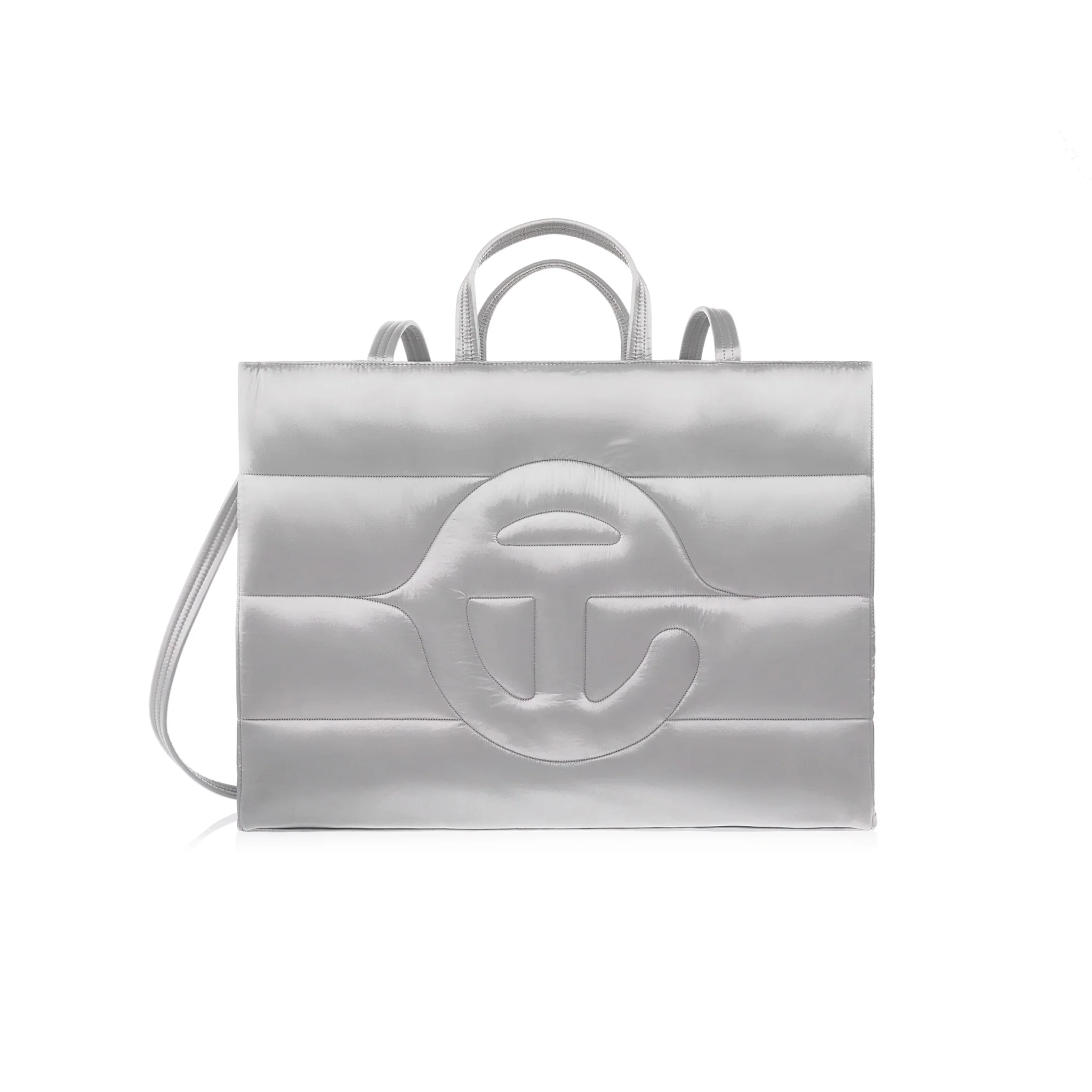 Large Puff Shopper - Grey