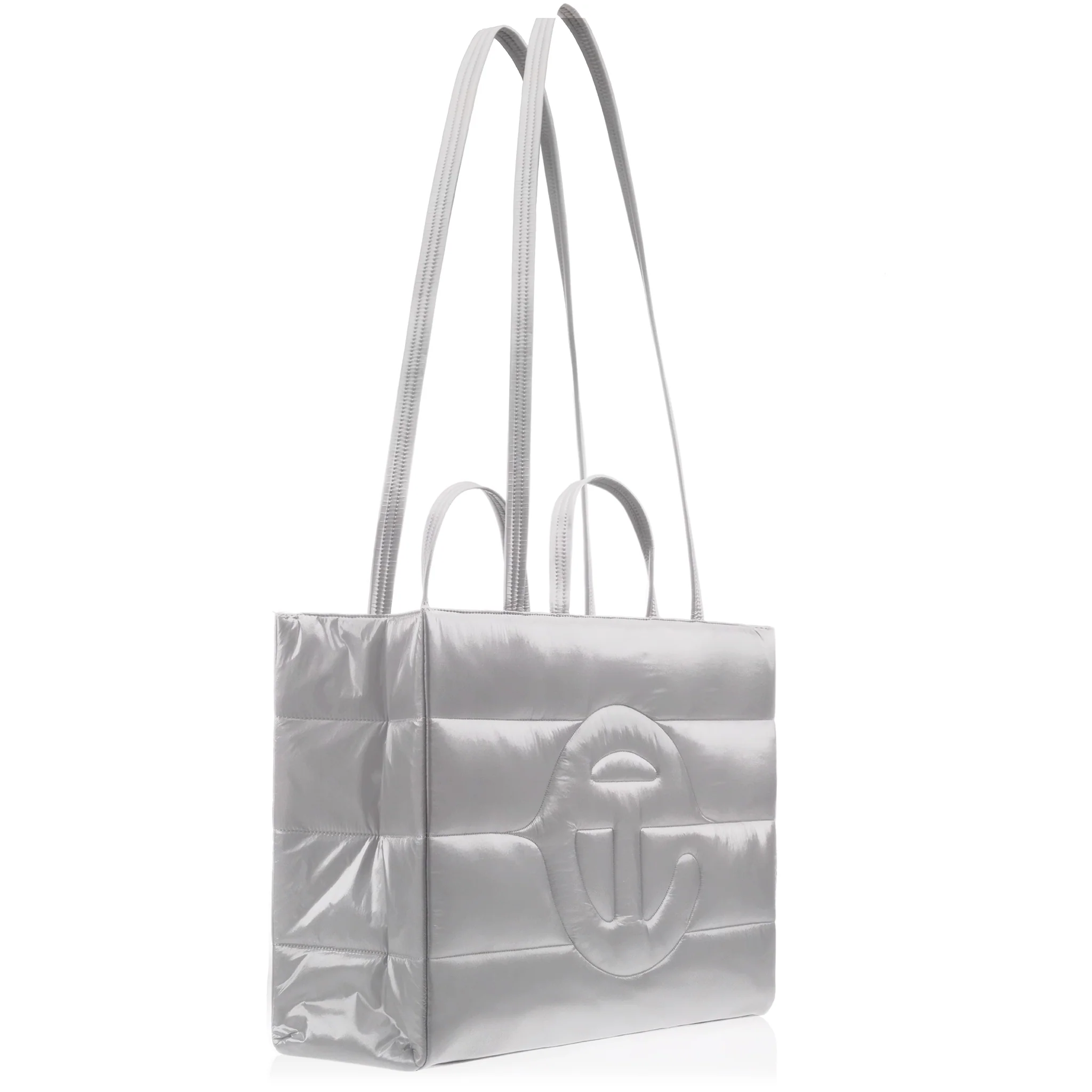 Large Puff Shopper - Grey