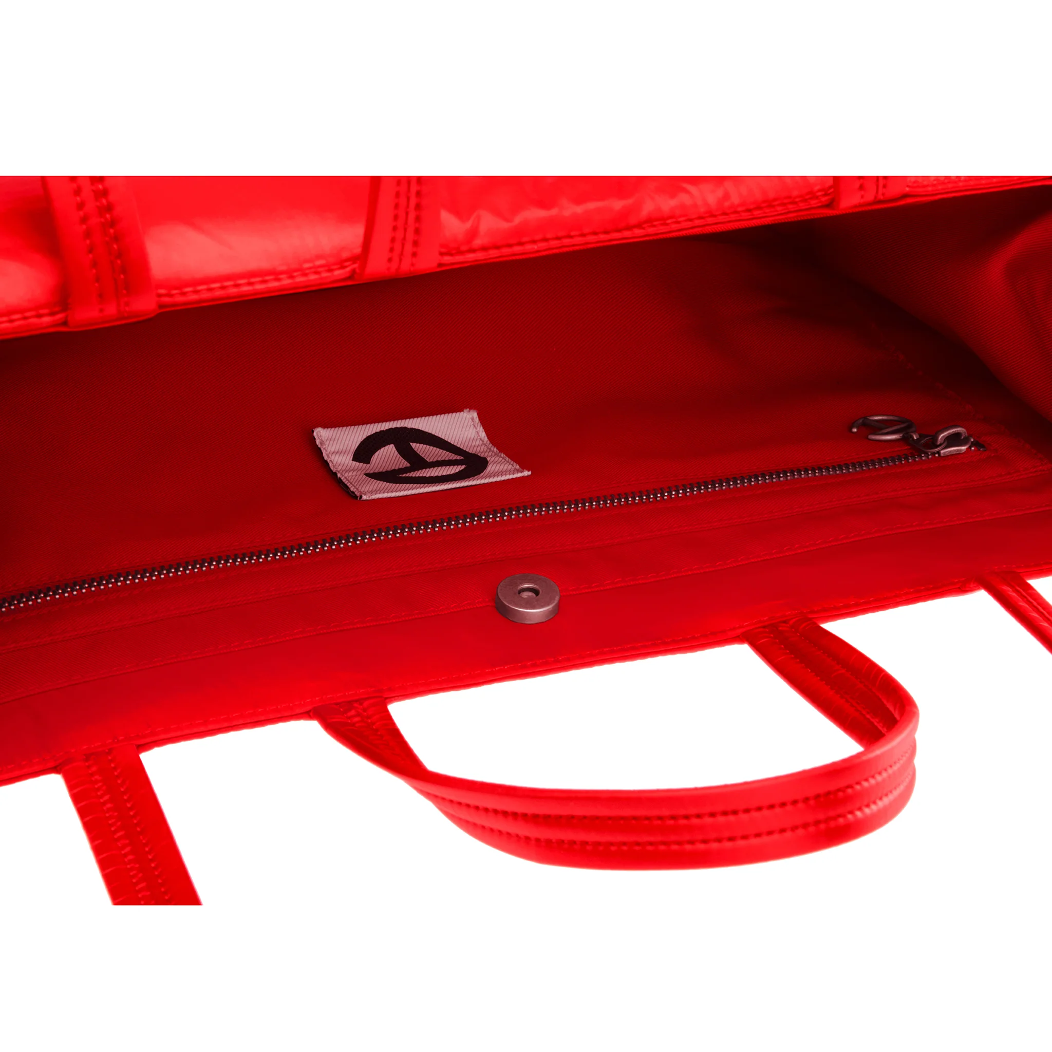 Large Puff Shopper - Red