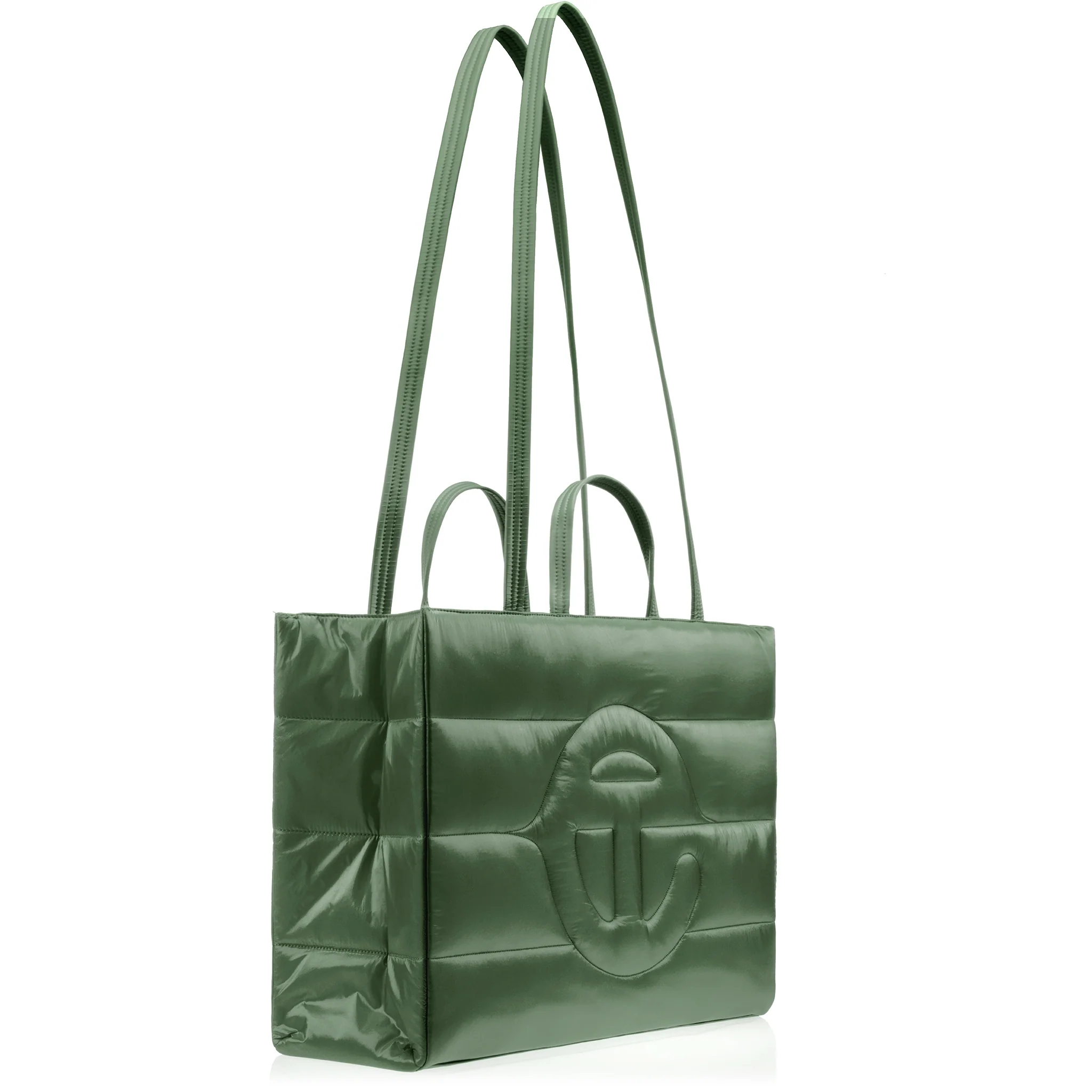 Large Puff Shopper - Green