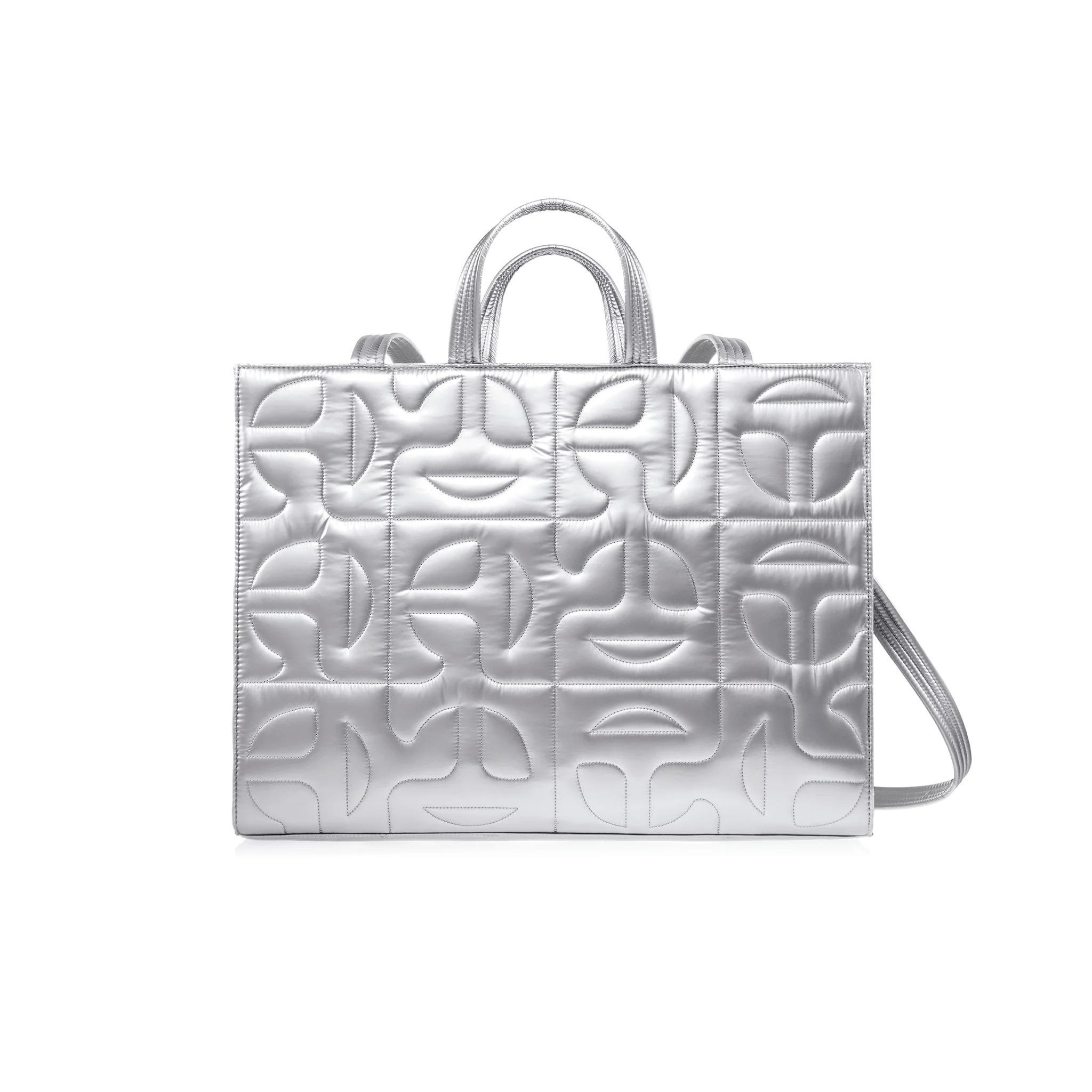 Moose Knuckles x Telfar Quilted Large Shopper - Silver