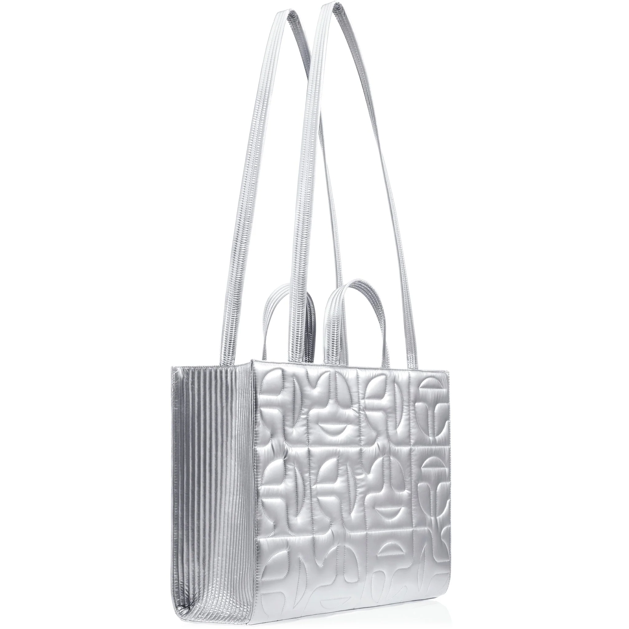 Moose Knuckles x Telfar Quilted Large Shopper - Silver